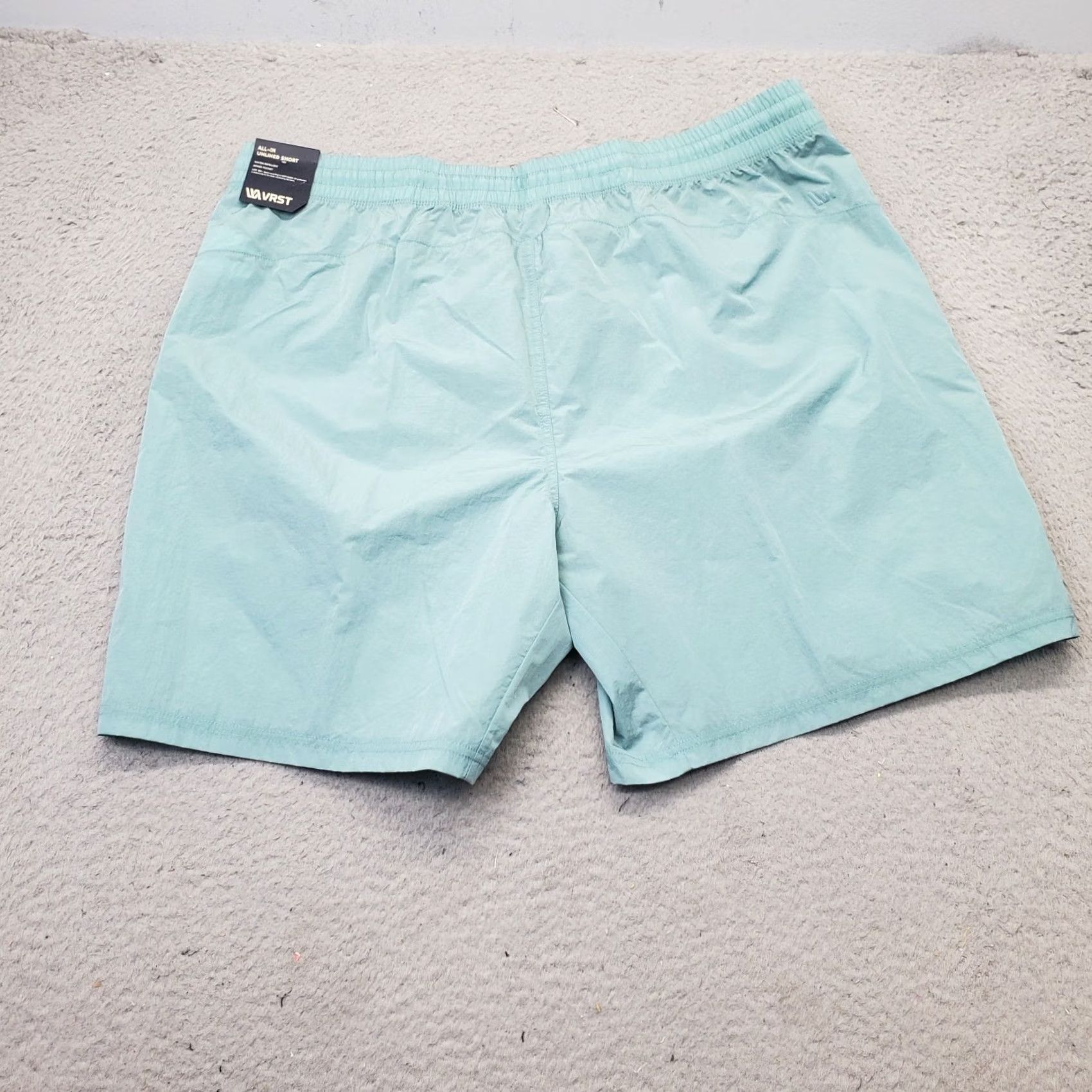 Vintage VRST All-In Shorts Mens XL Green Elastic Waist Water Repellent UPF 50+ Shirt Size US 36 / EU 52 - 2 Thumbnail