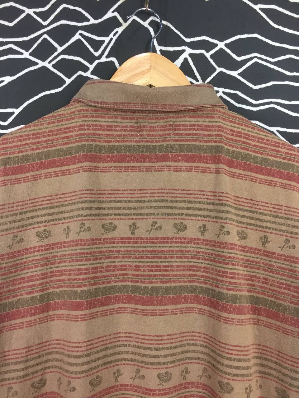 Global Work × Japanese Brand Global Work Aztec Native Patterned Polo Tee Size US XL / EU 56 / 4 - 6 Thumbnail