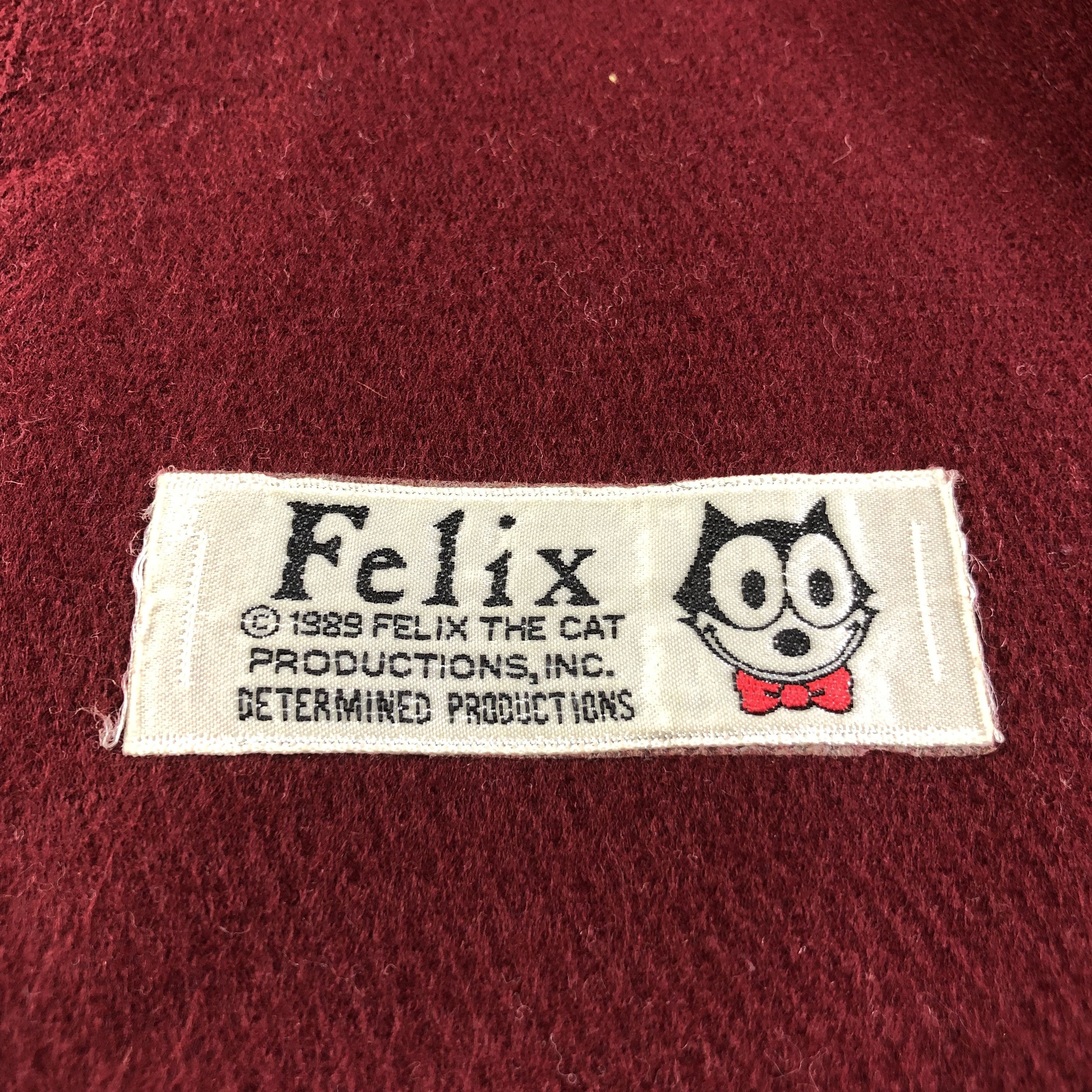 Anime Felix The Cat Burgundy Scarf Muffler V1582 Size ONE SIZE - 5 Thumbnail