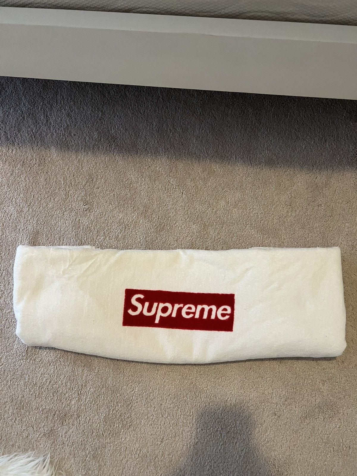 Supreme Supreme Box Logo Beach Towel White | Grailed