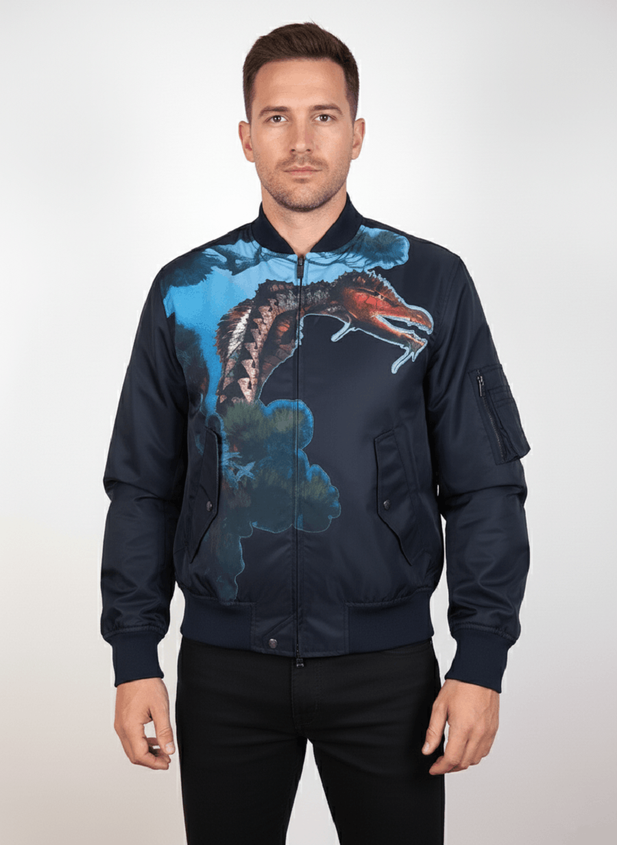 Valentino Valentino Dragon Bomber Jacket Multicolor Men's Size IT 46 S Size US S / EU 44-46 / 1 - 1 Thumbnail