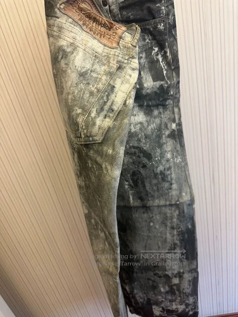Acne Studios Acne Studios Splatter-Painted Denim Pants Size US 30 / EU 46 - 2 Thumbnail
