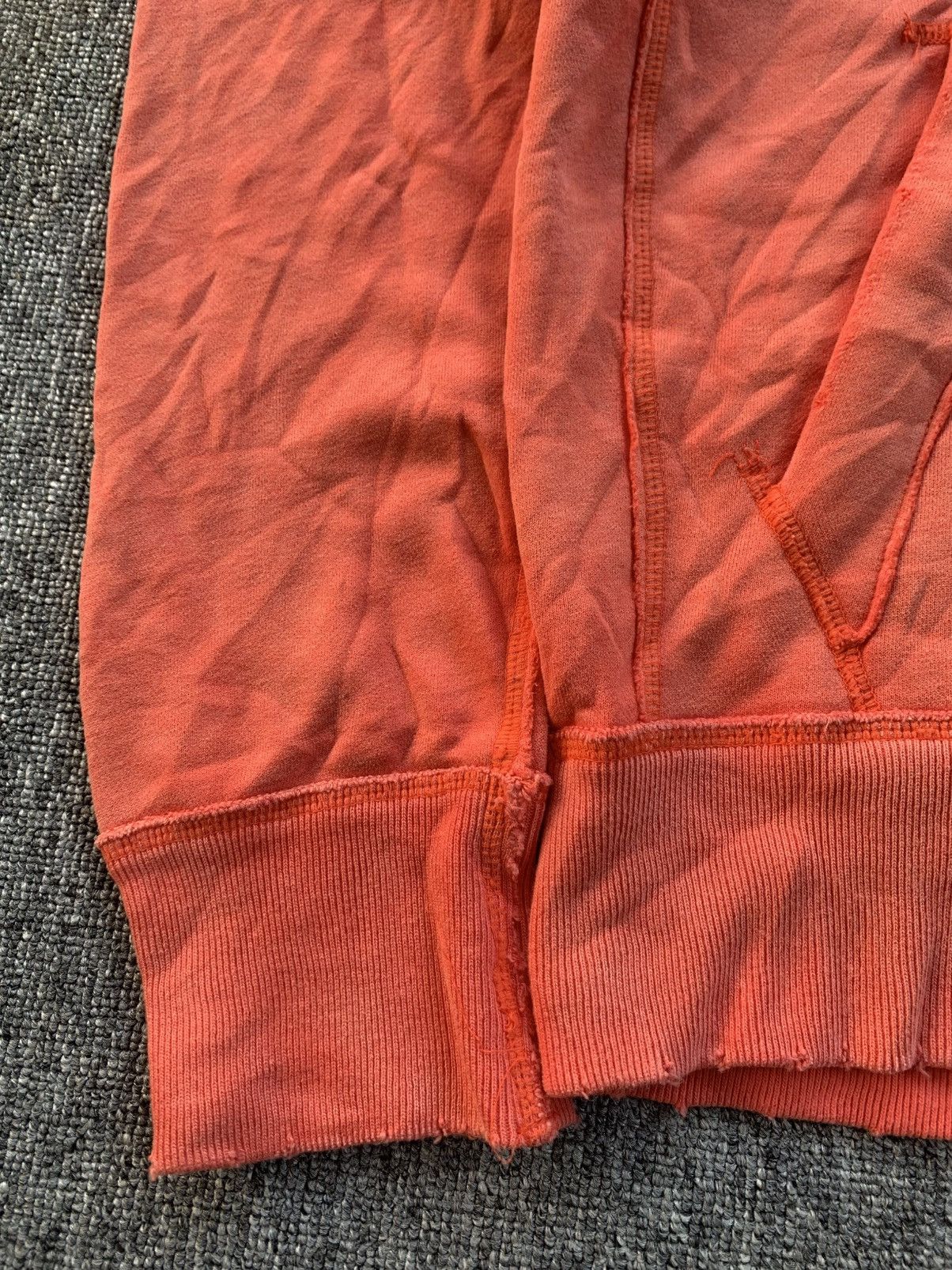 Abercrombie & Fitch Abercrombie 37 Distressed Vintage Orange Zip Jacket Hoodie Size US XL / EU 56 / 4 - 9 Thumbnail