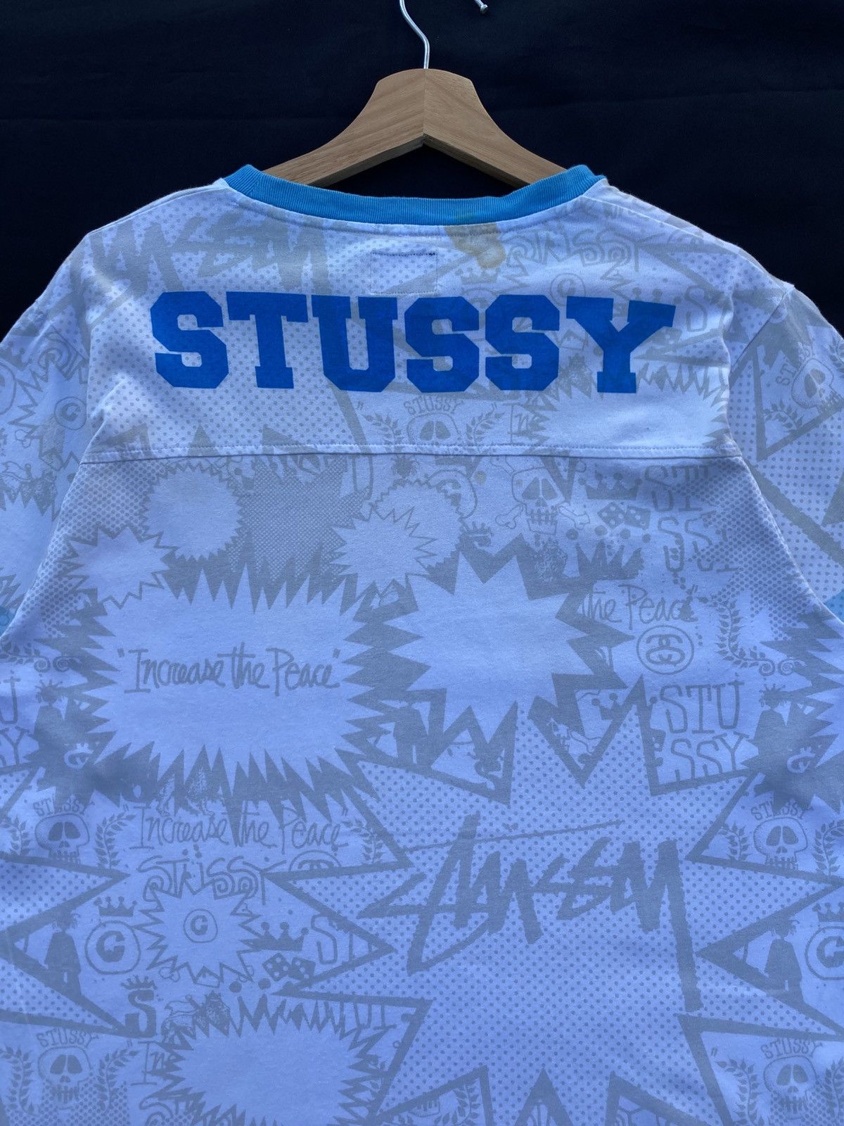 Stussy Rare Stussy “Increase the Peace” Graphic Tshirt Size US L / EU 52-54 / 3 - 24 Thumbnail