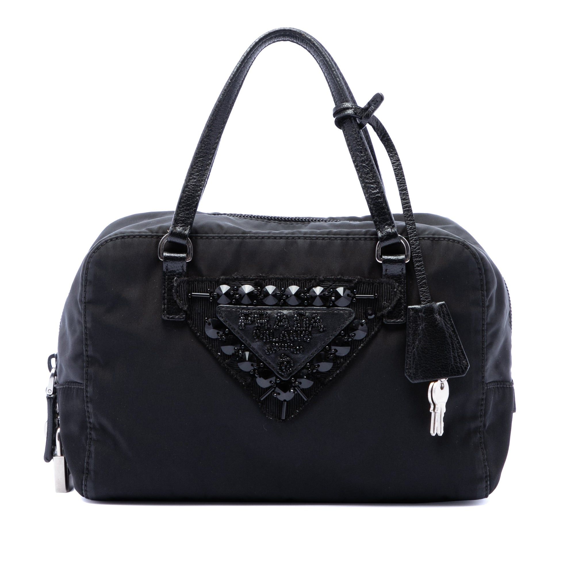 Prada Tessuto Beaded Handbag Size ONE SIZE - 1 Thumbnail