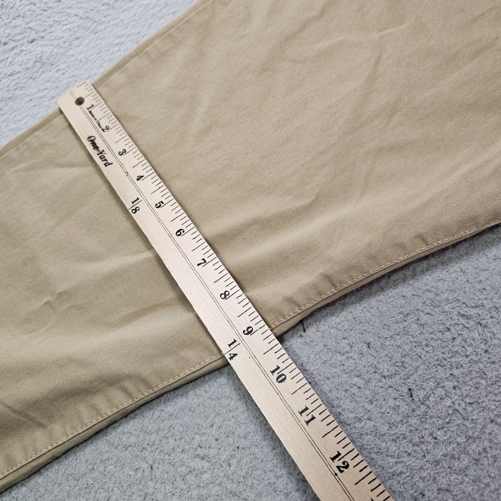 H&M H&M LOGG Pants Mens 33 Khaki Slim Fit Stretch Chino Casual Flat Front 33x30 NWT Size US 33 - 6 Thumbnail