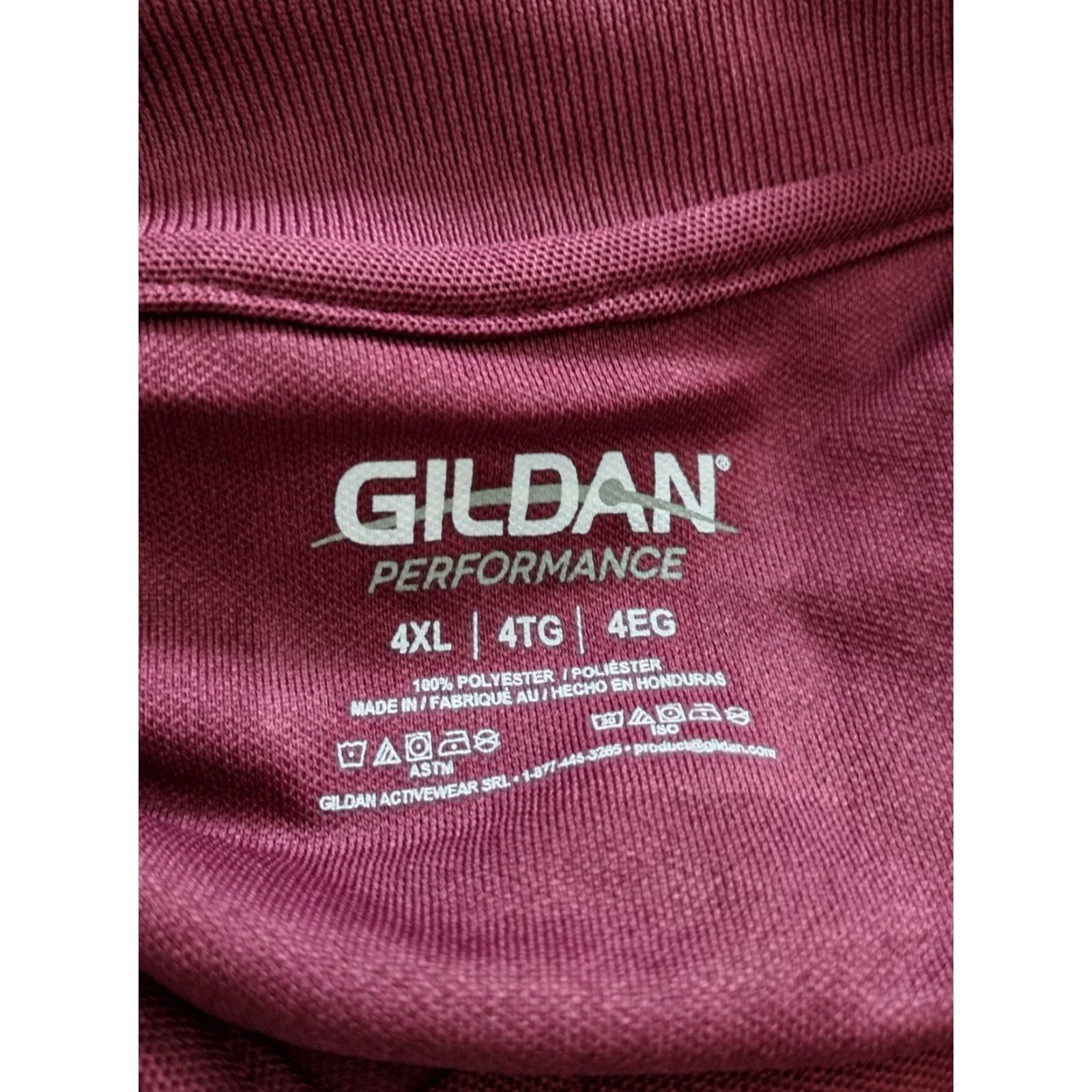Gildan Gildan Performance Mens Polo Sport Shirt T-Shirt Red Wine 4XL Polo Shirt Mens Size US XXL / EU 58 / 5 - 6 Thumbnail