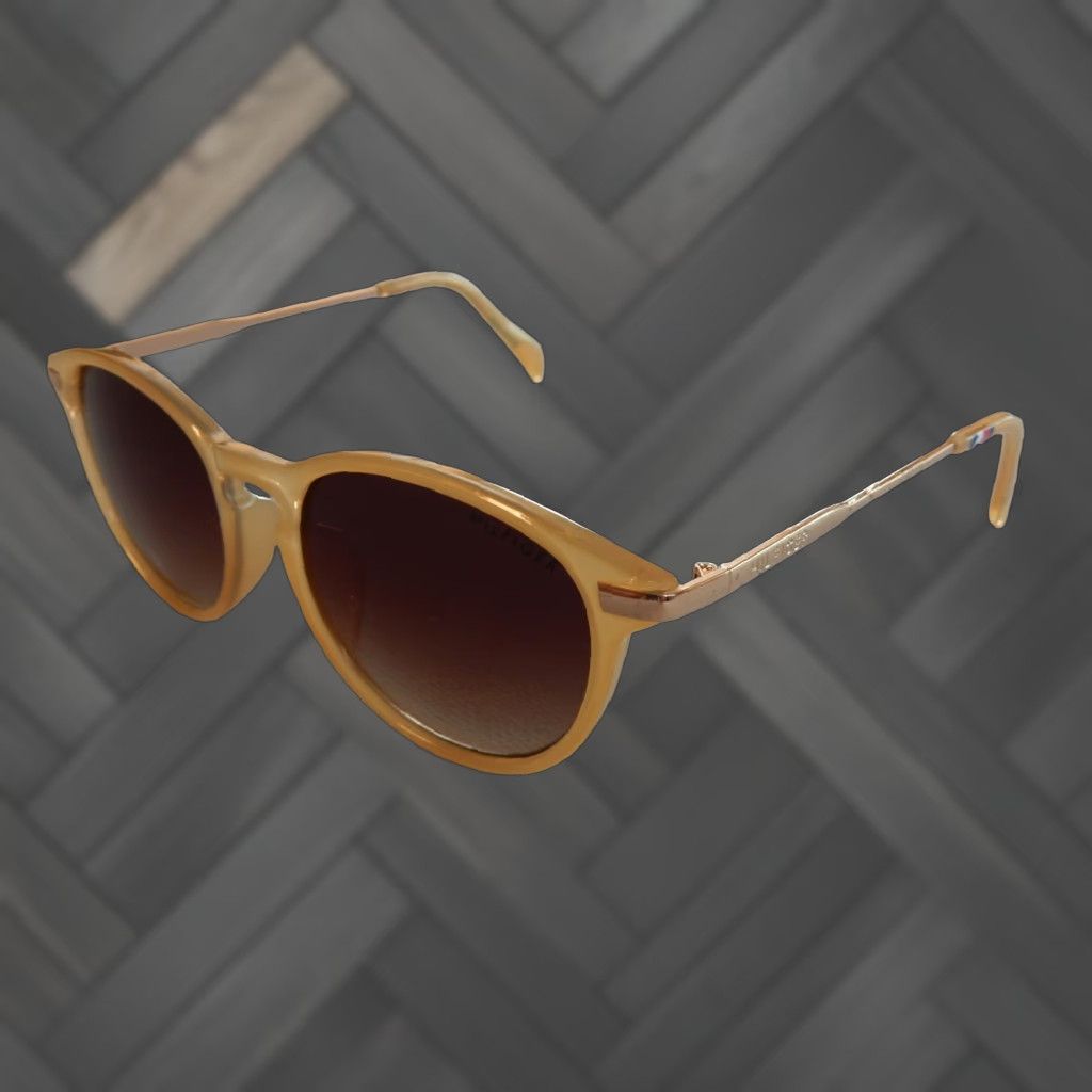 Tommy Hilfiger VINTAGE Tommy Hilfiger Sunglasses Women Keyhole Frame Gold 45x17mm Size ONE SIZE - 1 Thumbnail
