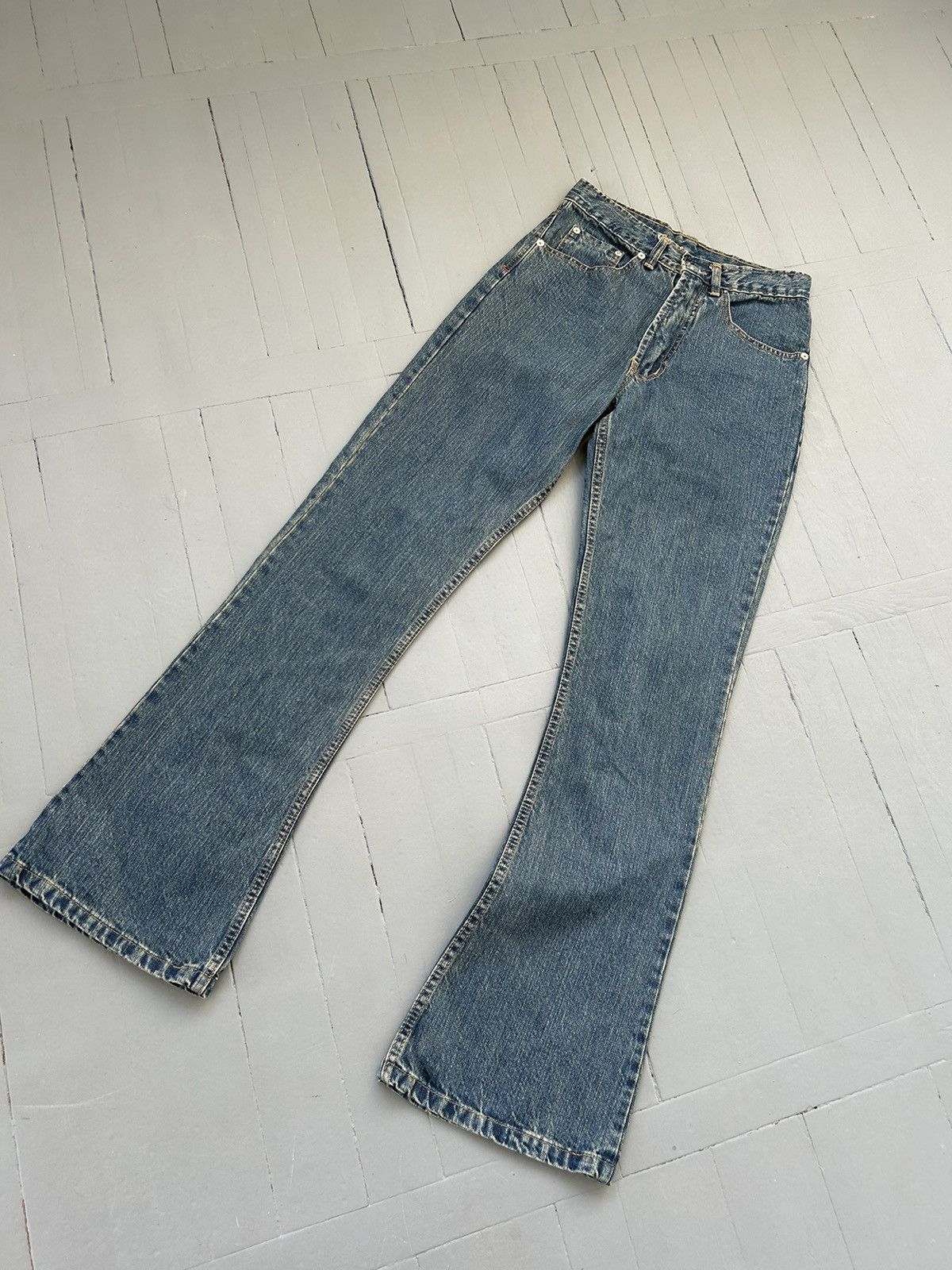 Nike Nike distressed flared jeans denim pants Size 25" / US 0 / IT 36 - 2 Thumbnail