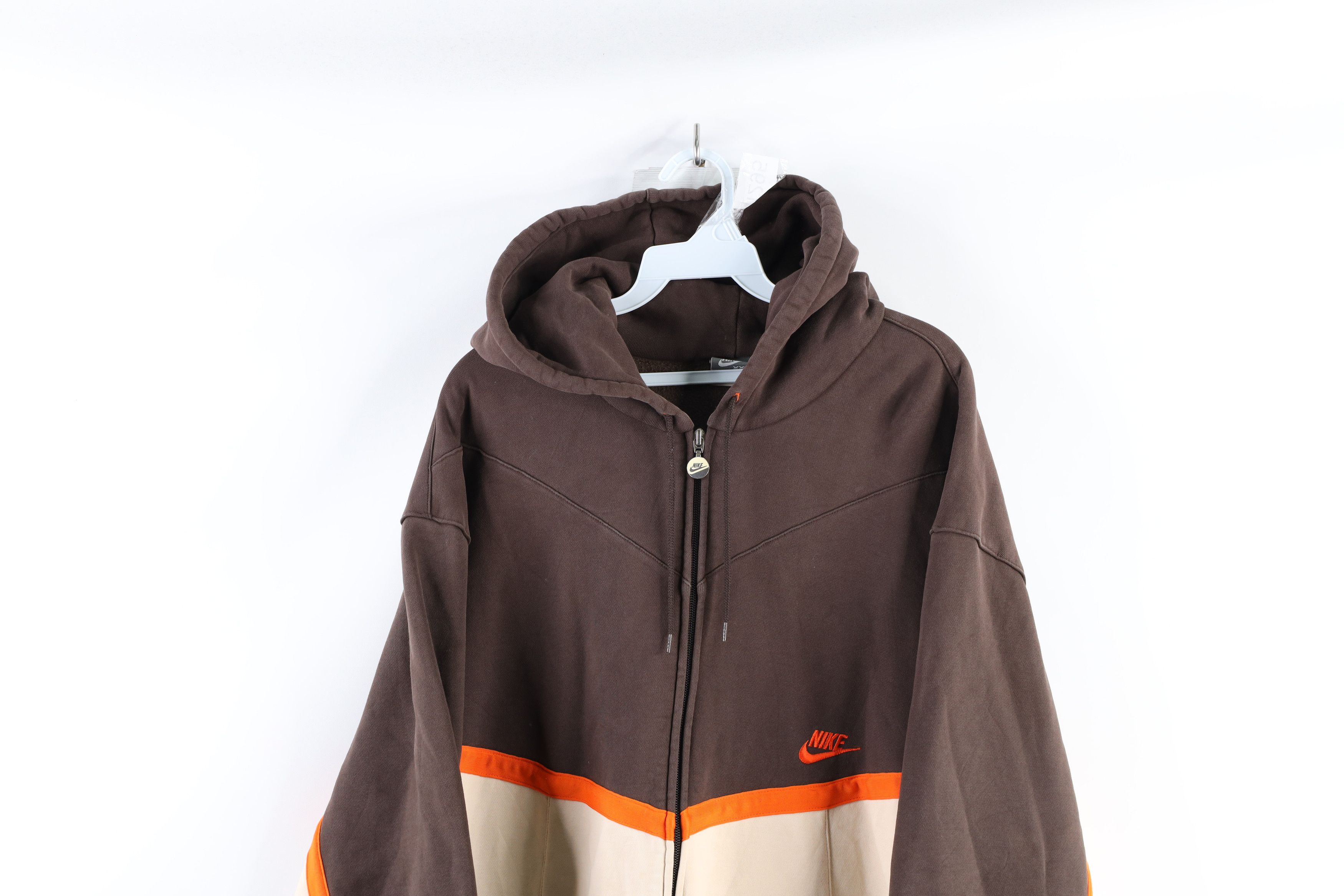 Nike × Vintage Vintage Nike Scott Mini Swoosh Heavyweight Full Zip Hoodie Size US XXL / EU 58 / 5 - 2 Thumbnail