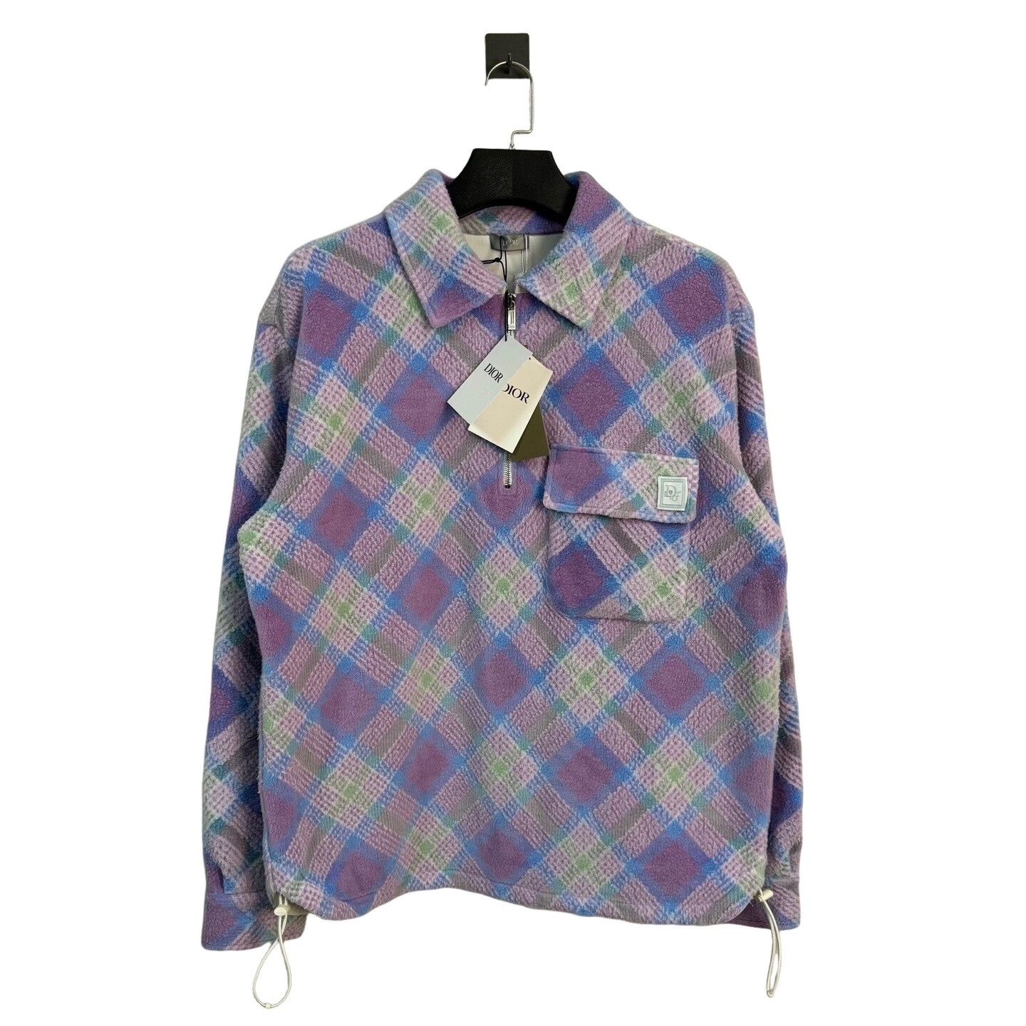 Dior Dior x ERL Plaid Fleece Half-Zip Jacket Size L Size US L / EU 52-54 / 3 - 1 Thumbnail