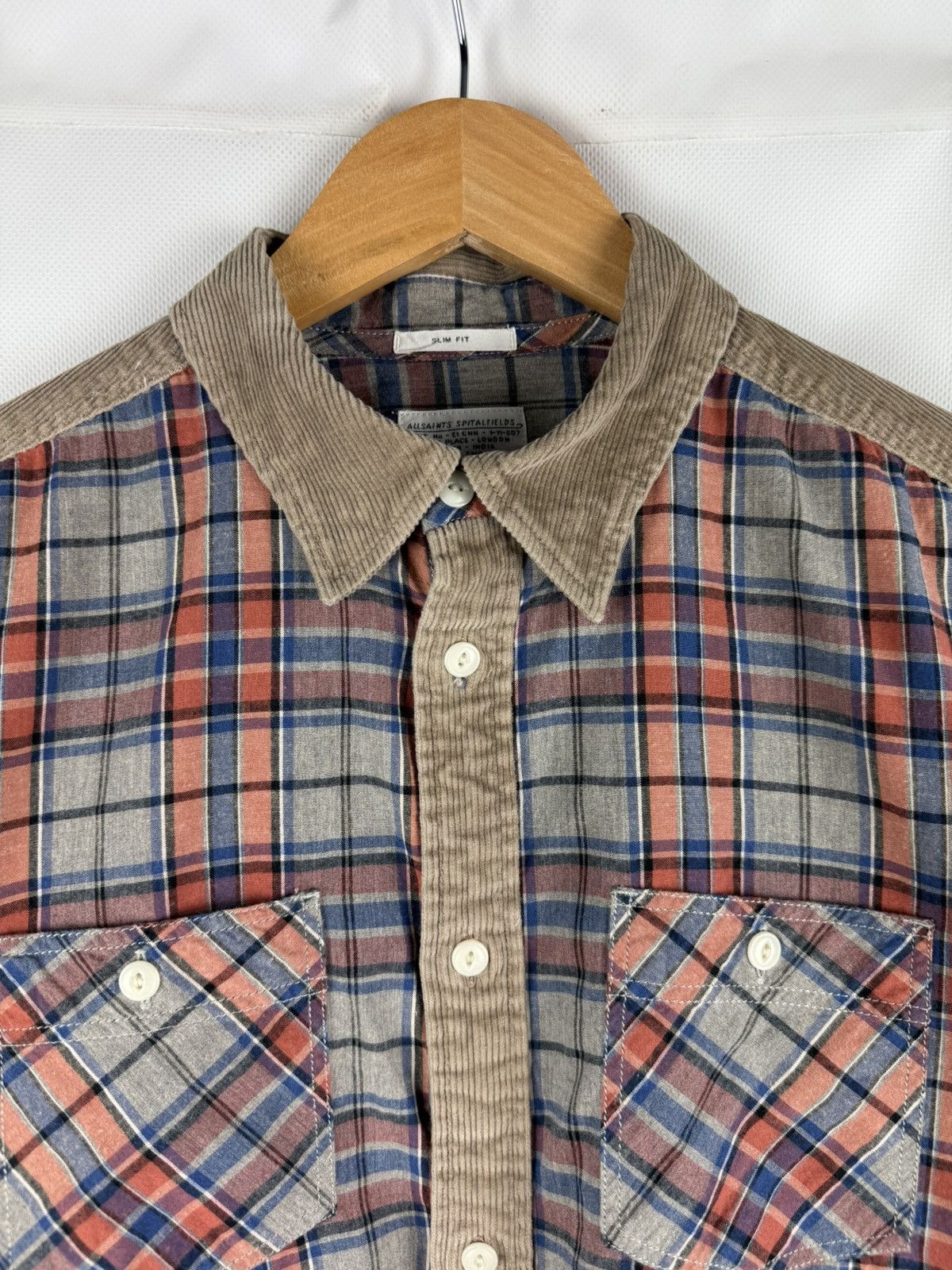 Allsaints Allsaints Hilliard LS Plaid Checked Flannel Button Up Shirt Size US S / EU 44-46 / 1 - 9 Thumbnail