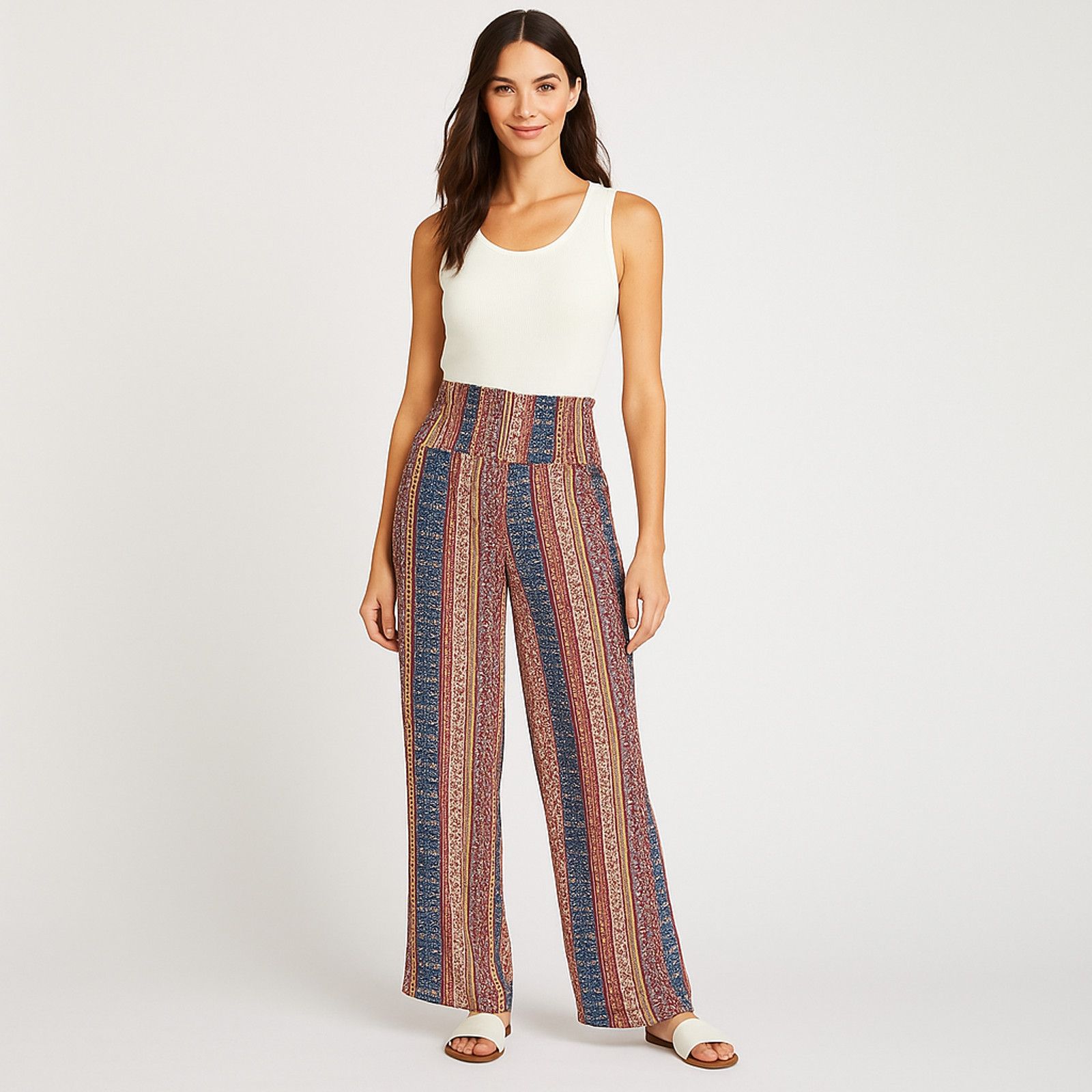 Isaac Mizrahi NWT Isaac Mizrahi Live! Women’s Pull-On Wide Leg Pants XL Size 34" / US 12 / IT 48 - 1 Thumbnail