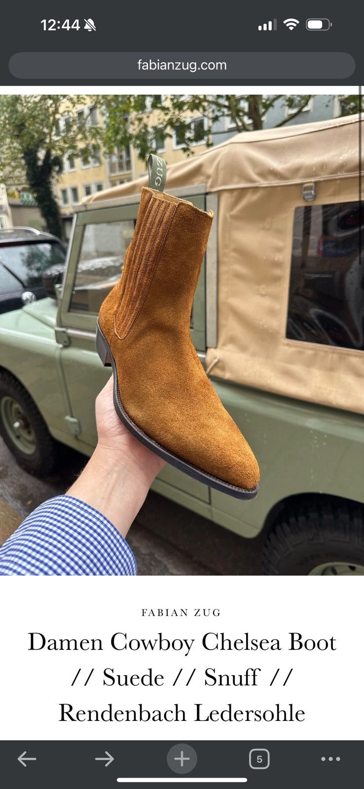 Other Suede Tan Chelsea Boots - Fabian Zug Size US 10 / EU 43 - 7 Thumbnail
