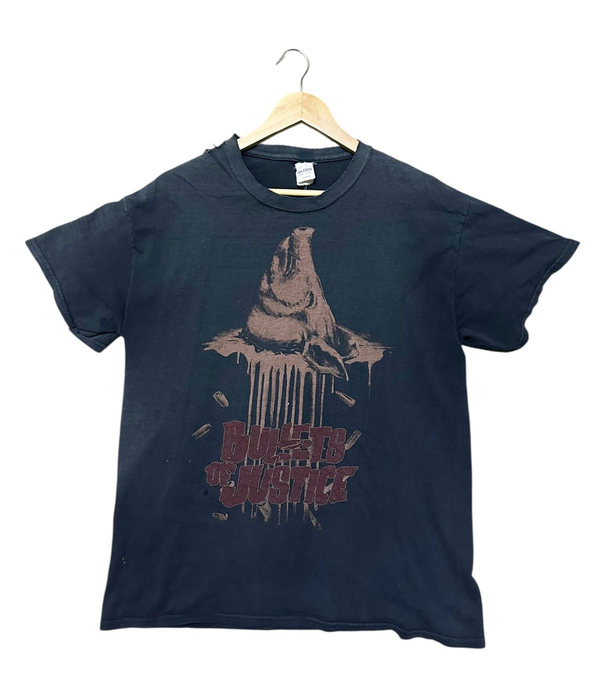 Other Vintage Thrased Bullets of justice tshirt movie Size US M / EU 48-50 / 2 - 1 Thumbnail