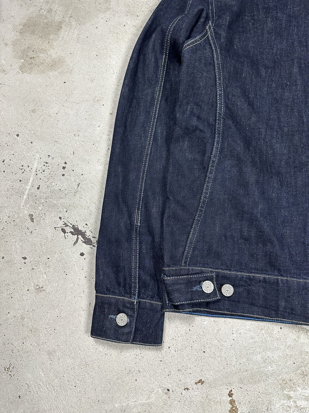 Adidas Vintage Adidas One Pocket Denim Jacket Navy Jeans Size US S / EU 44-46 / 1 - 7 Thumbnail
