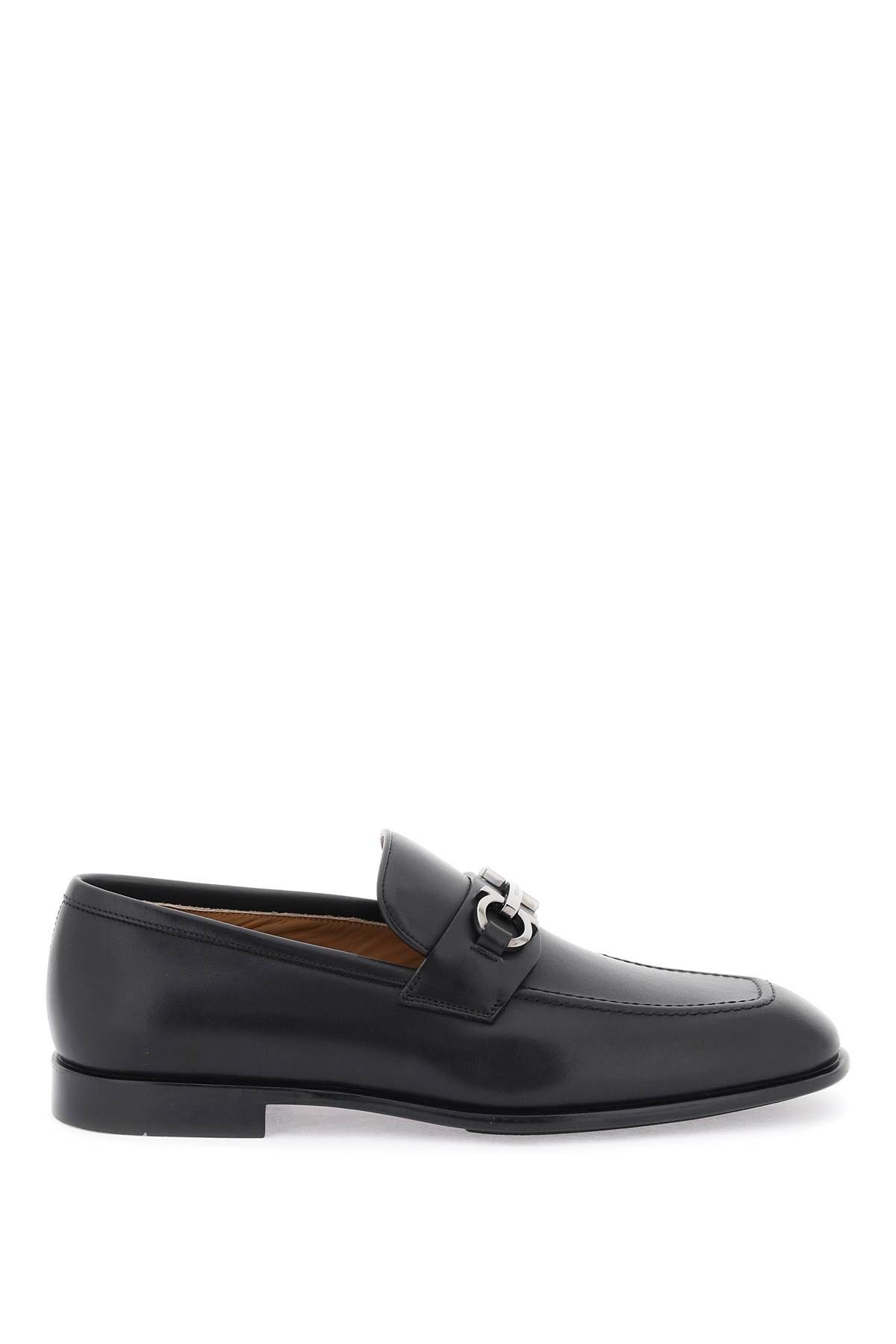image of Salvatore Ferragamo Ferragamo Penny Loafers in Nero, Men's (Size 9)