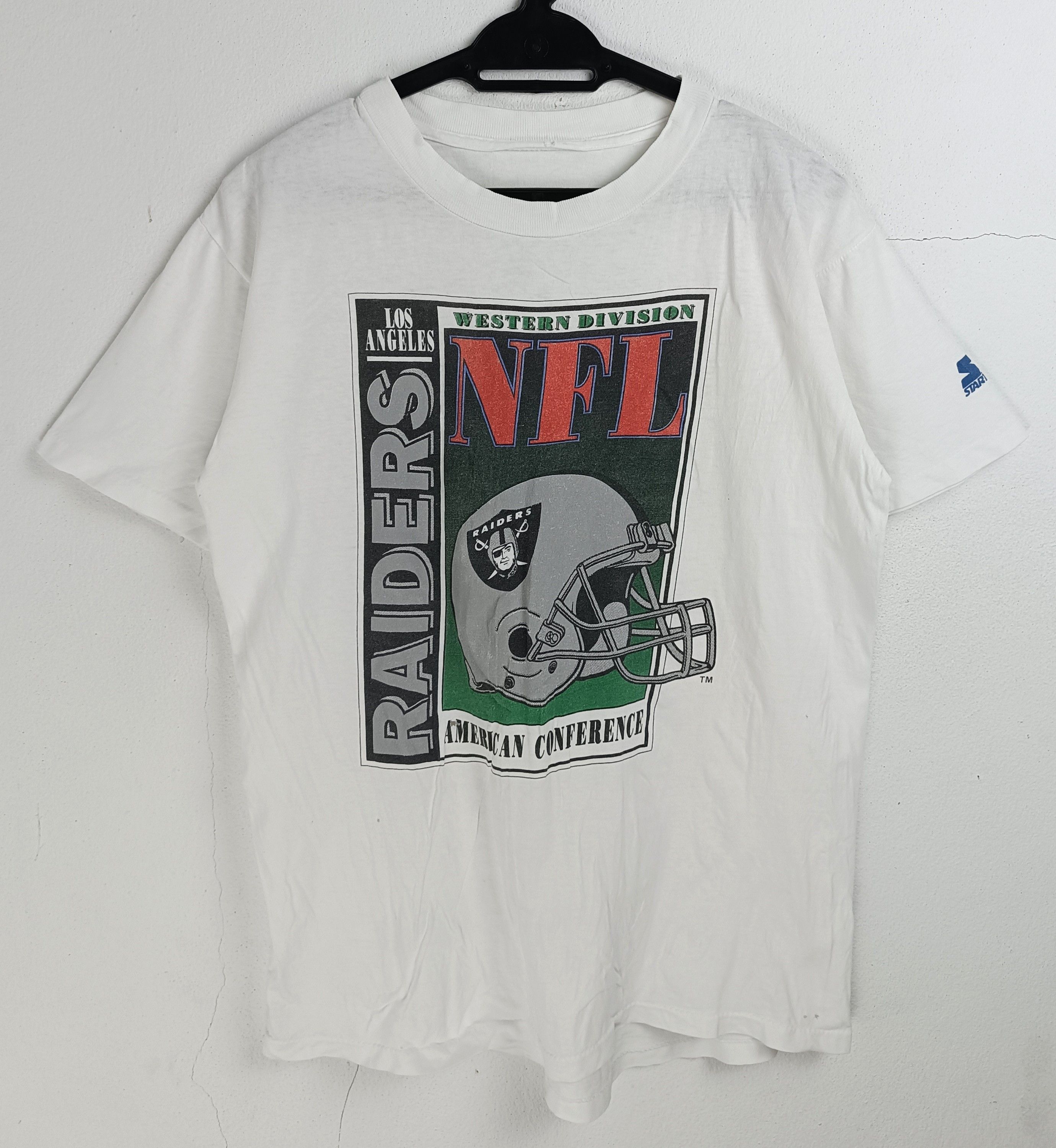 Vintage VINTAGE 90s RAIDERS STARTER NFL TEE VERY RARE FOOTBALL Size US M / EU 48-50 / 2 - 3 Thumbnail