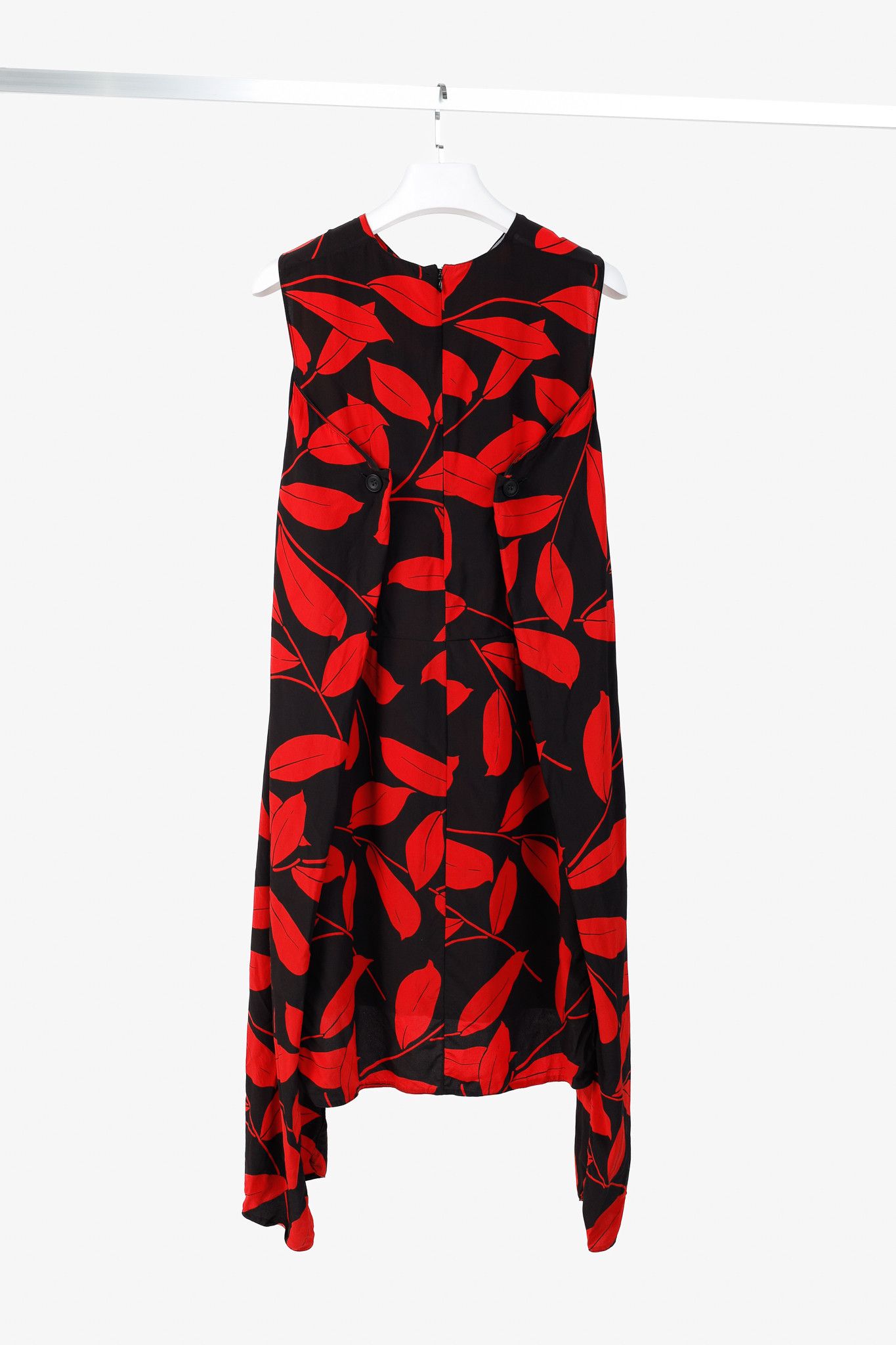 Marni Marni SS16 Runway Silk Floral Silhouette-Print Dress Size S / US 4 / IT 40 - 2 Thumbnail