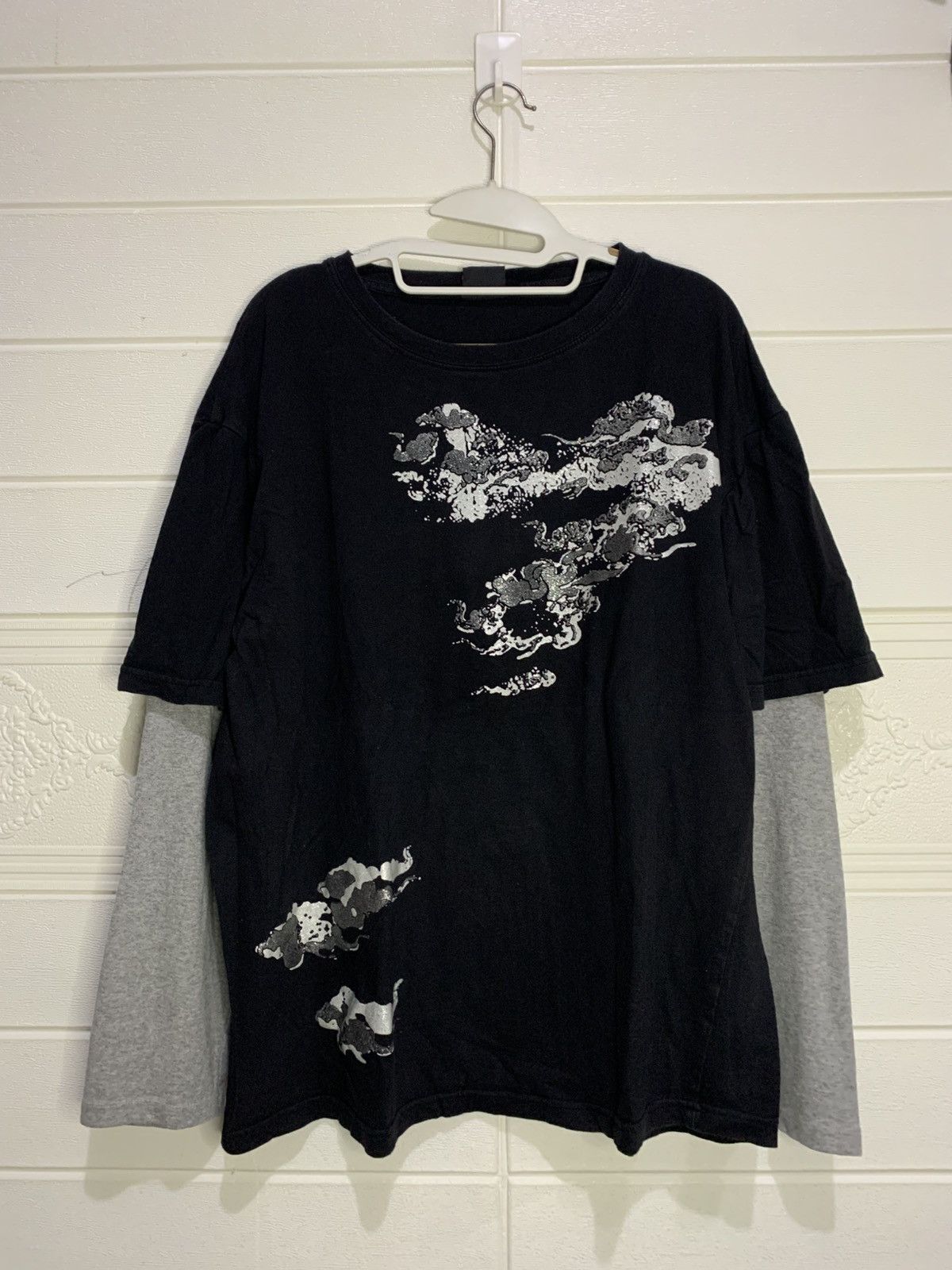 Japanese Brand Vint Ageproouct Japan Dragon Art Double Layers Long Sleeve Size US XL / EU 56 / 4 - 4 Thumbnail
