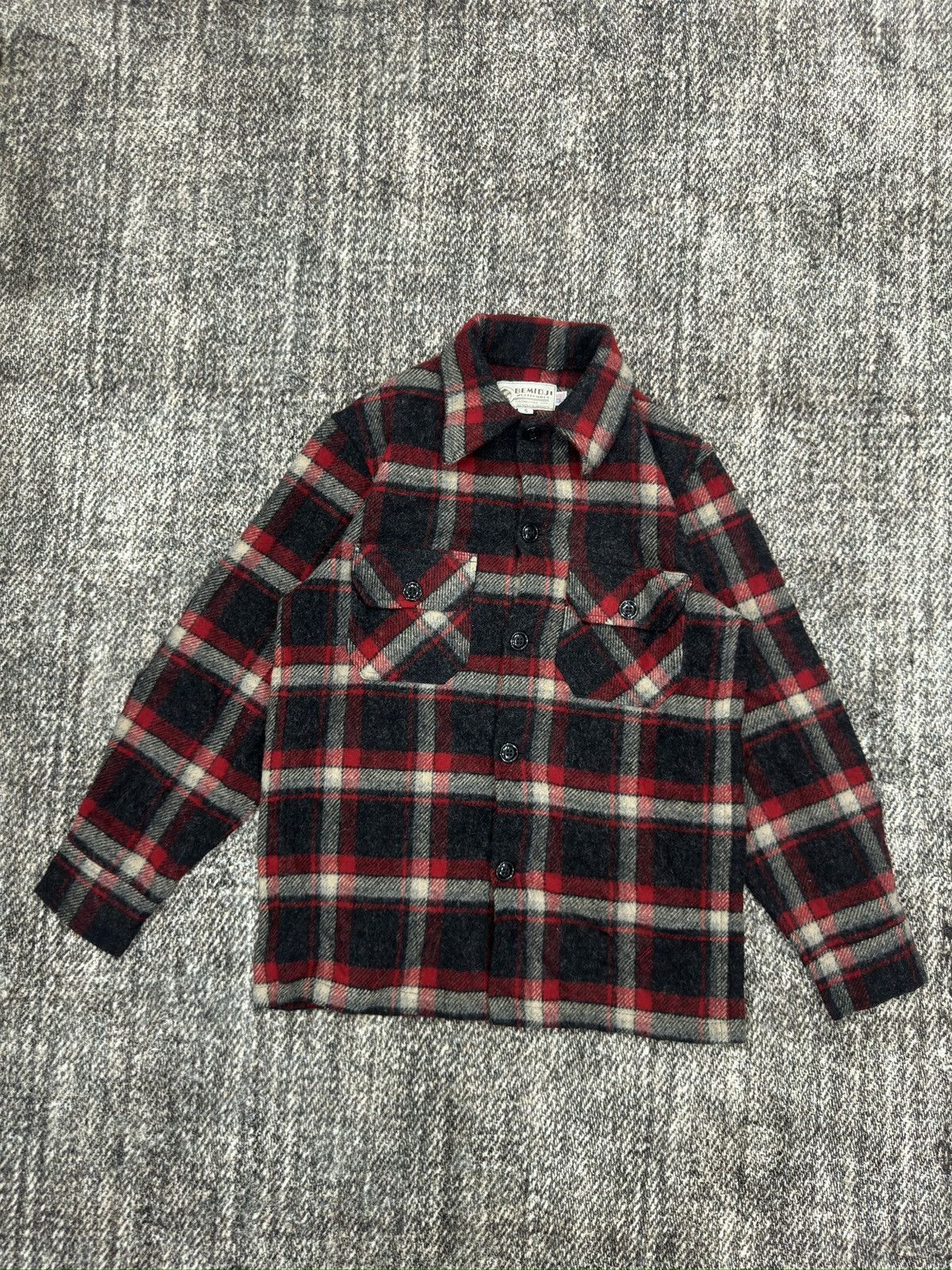 Flannel × Japanese Brand Vintage Wool Flannel Shirt Hype Colour Size US S / EU 44-46 / 1 - 1 Thumbnail