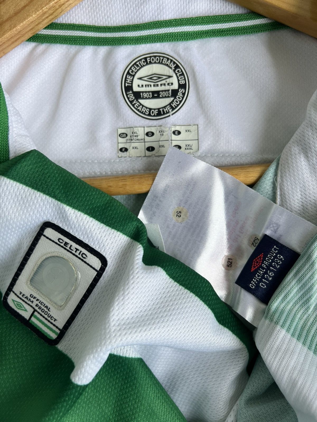 Umbro Celtic 2003/04 Home Jersey (XXL) Size US XXL / EU 58 / 5 - 5 Thumbnail