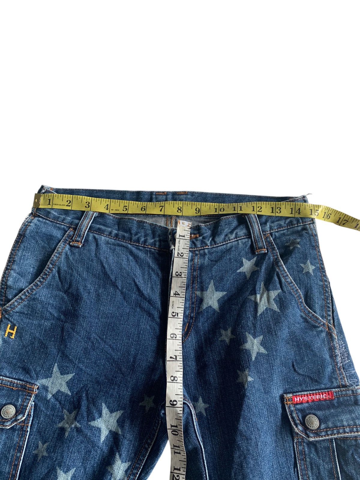 Kapital RARE💥HYSTERIC GLAMOUR STAR FLARED REPAIRED DISTRESSED DENIM Size US 30 / EU 46 - 21 Thumbnail
