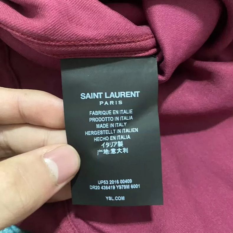 Saint Laurent Paris Saint Laurent Paris 16 FW Court Shirt with Red Velvet and G Size US XS / EU 42 / 0 - 5 Thumbnail