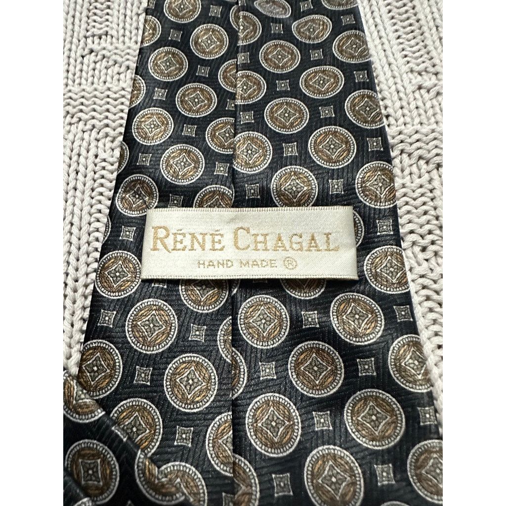 Vintage Vintage Rene Chagal black polyester tie Size ONE SIZE - 4 Thumbnail