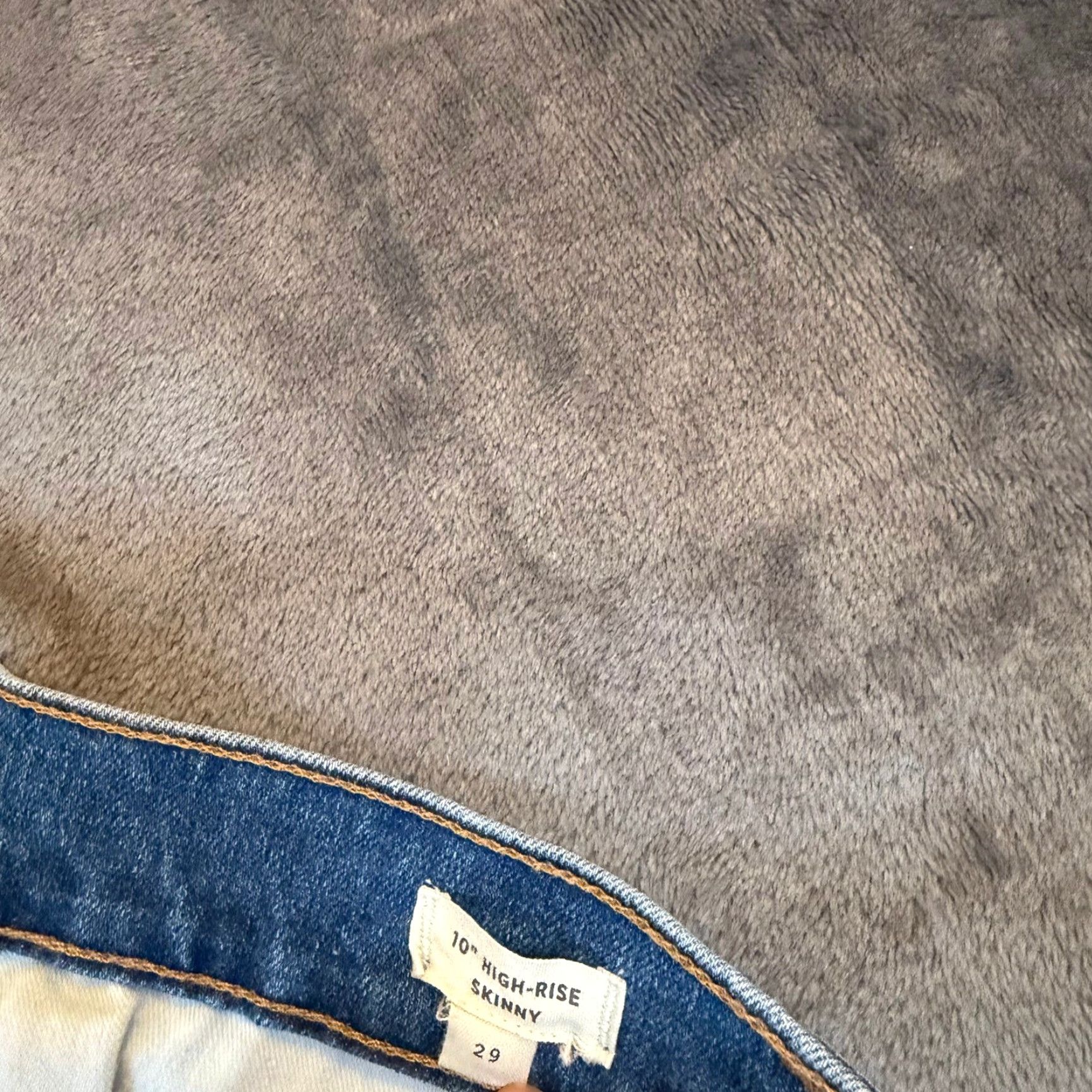 Madewell VINTAGE? No. Madewell 10" High-Rise Skinny Jeans Button Fly Medium Wash Blue Womens Size 29 Size 29" - 4 Thumbnail