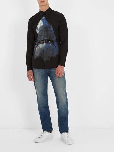 Givenchy Givenchy men's black shark shirt size 39 Size US M / EU 48-50 / 2 - 8 Thumbnail