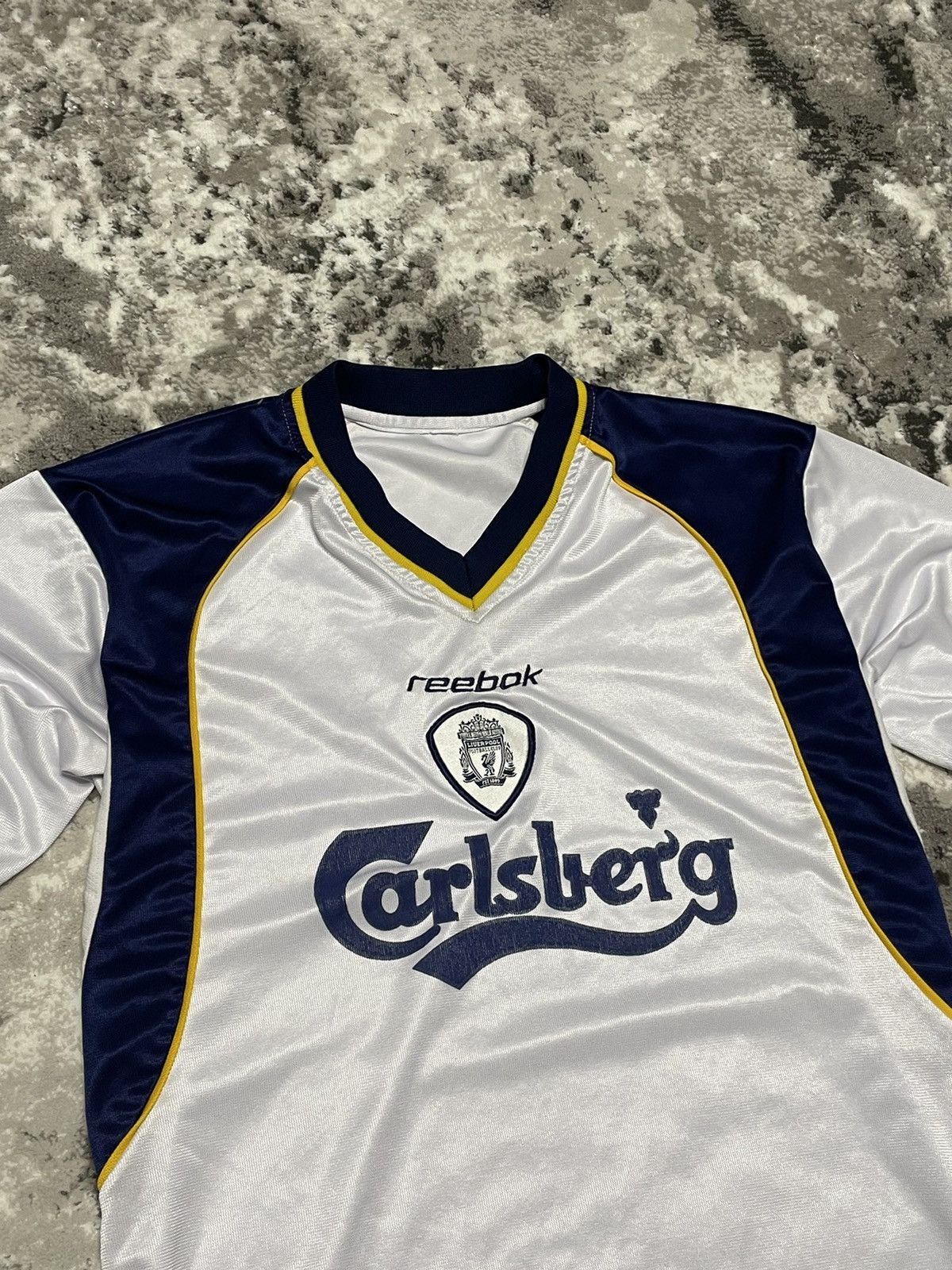Reebok × Vintage Vintage 2001 Liverpool Reebok Away Jersey Size US L / EU 52-54 / 3 - 8 Thumbnail