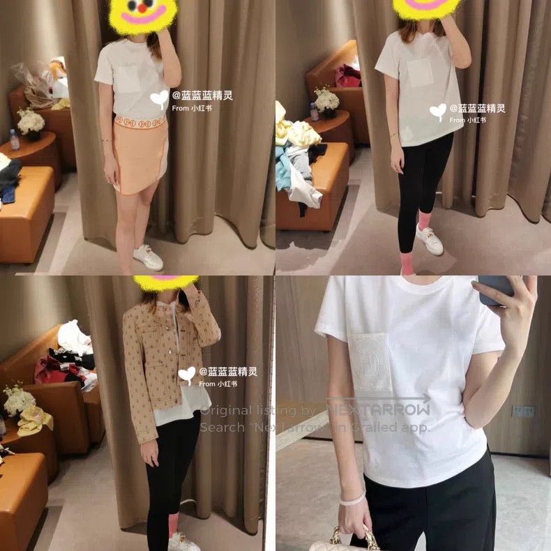 Hermes Hermes Embroidered T-shirt short sleeve top Size XS / US 0-2 / IT 36-38 - 9 Thumbnail