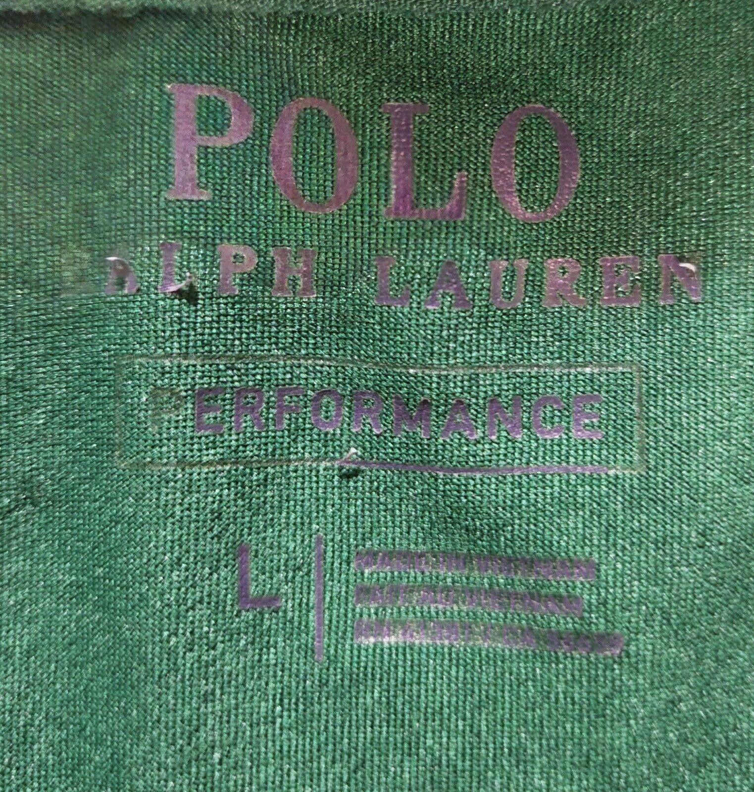 Polo Ralph Lauren Green Polo Ralph Lauren Performance Polo Size L Size US L / EU 52-54 / 3 - 11 Thumbnail
