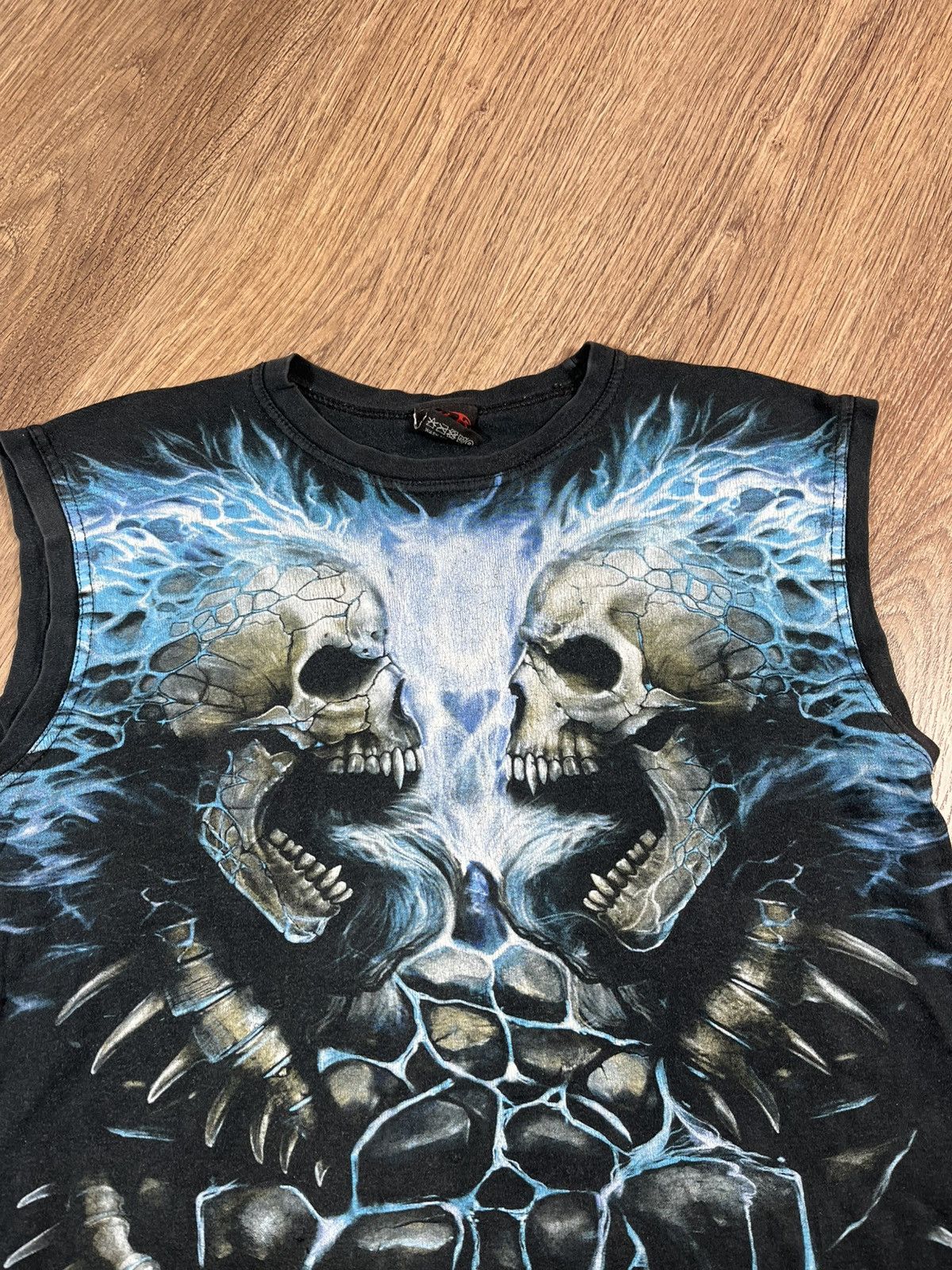 Band Tees Vintage Spiral Skull💀 T Shirt Size US M / EU 48-50 / 2 - 3 Thumbnail