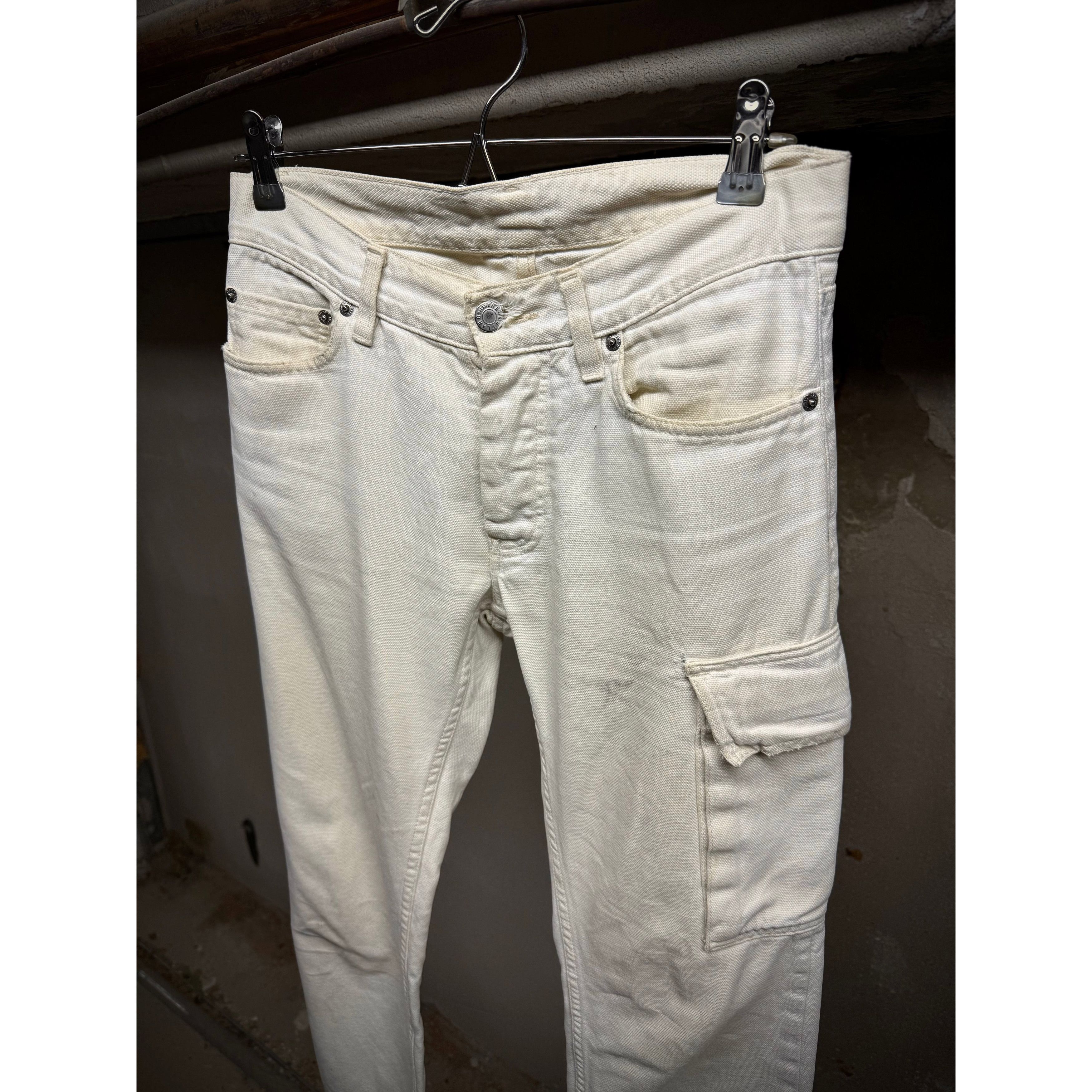 Helmut Lang Helmut Lang 1999 Ivory Cotton Cargo Denim Size US 28 / EU 44 - 4 Thumbnail