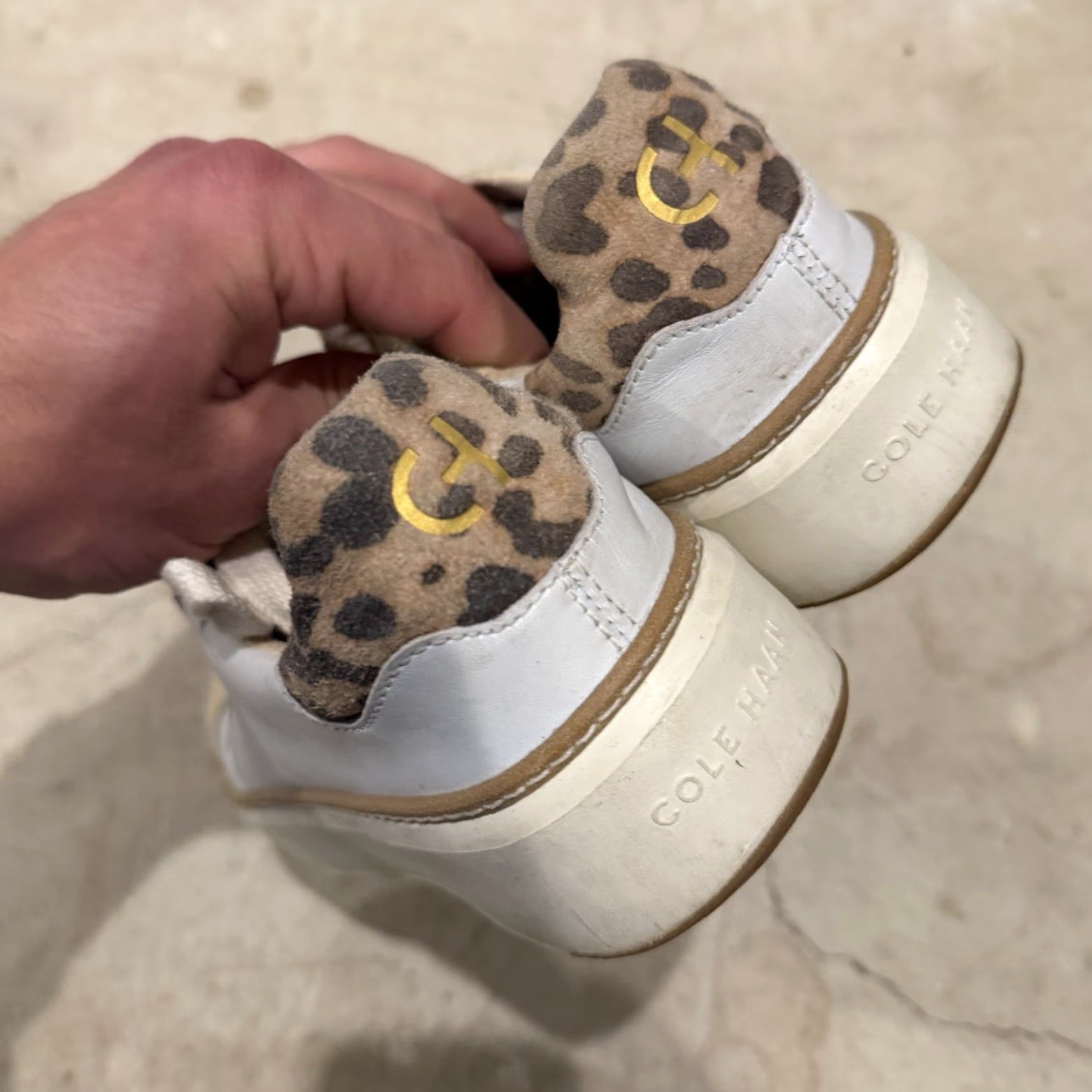 Cole Haan Cole Haan Womens Grand 360 TopSpin White Leopard Sneakers W26550 Size 7 B US Sneakers Size US 7 / IT 37 - 7 Thumbnail