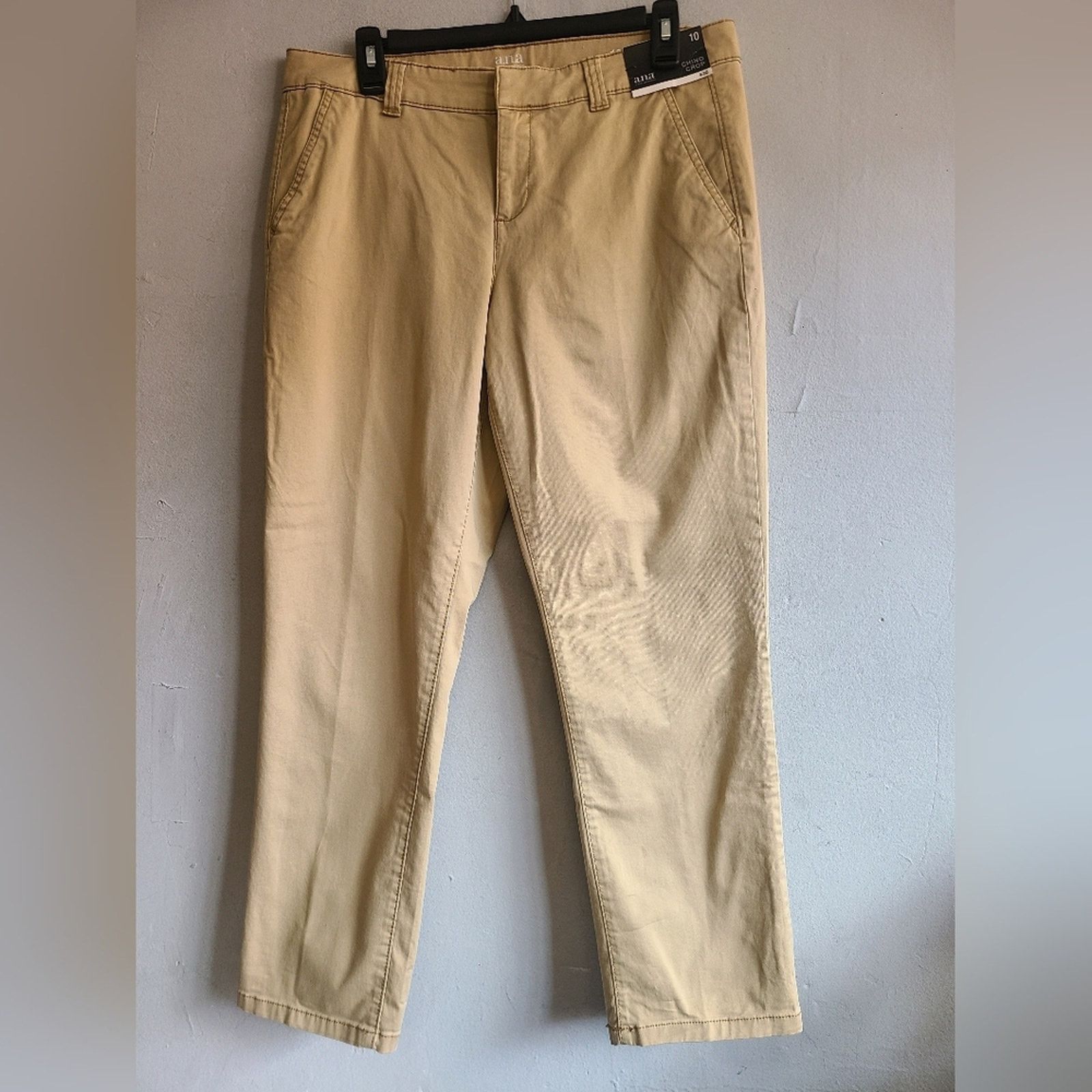 Other NEW women's size 10 chino pants ankle short khaki trouser Size 32" / US 10 / IT 46 - 1 Thumbnail