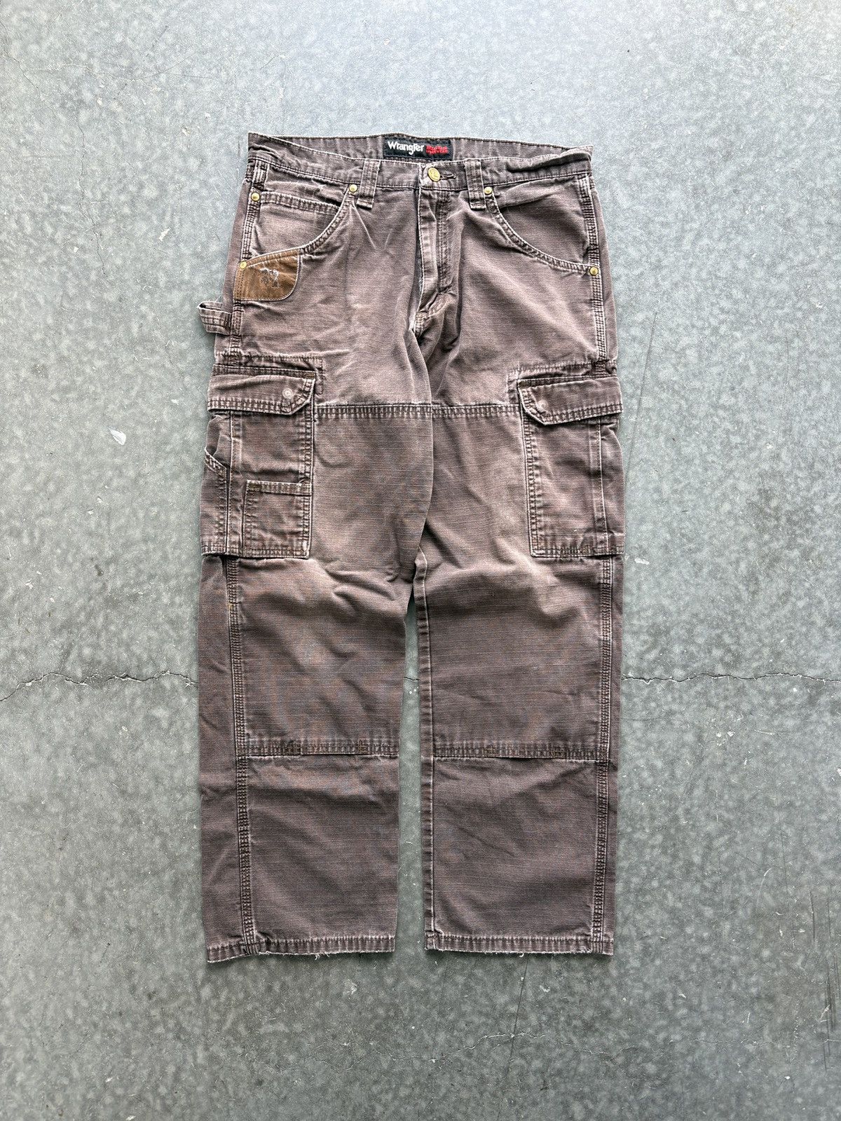 Vintage Vintage Y2K Wrangler Riggs Double Knee Carpenter Pants 32x30 Size US 32 / EU 48 - 1 Thumbnail