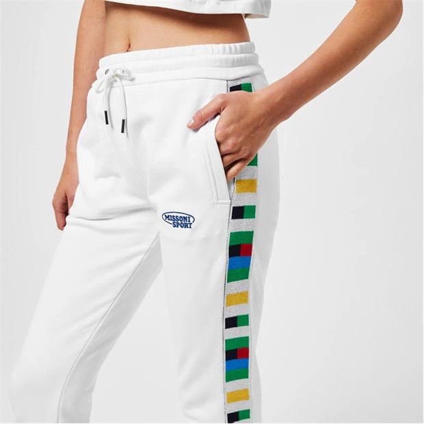 Missoni o1g2r1mq1124 Logo Sports Trouser in White Size 27" / US 4 / IT 40 - 4 Thumbnail