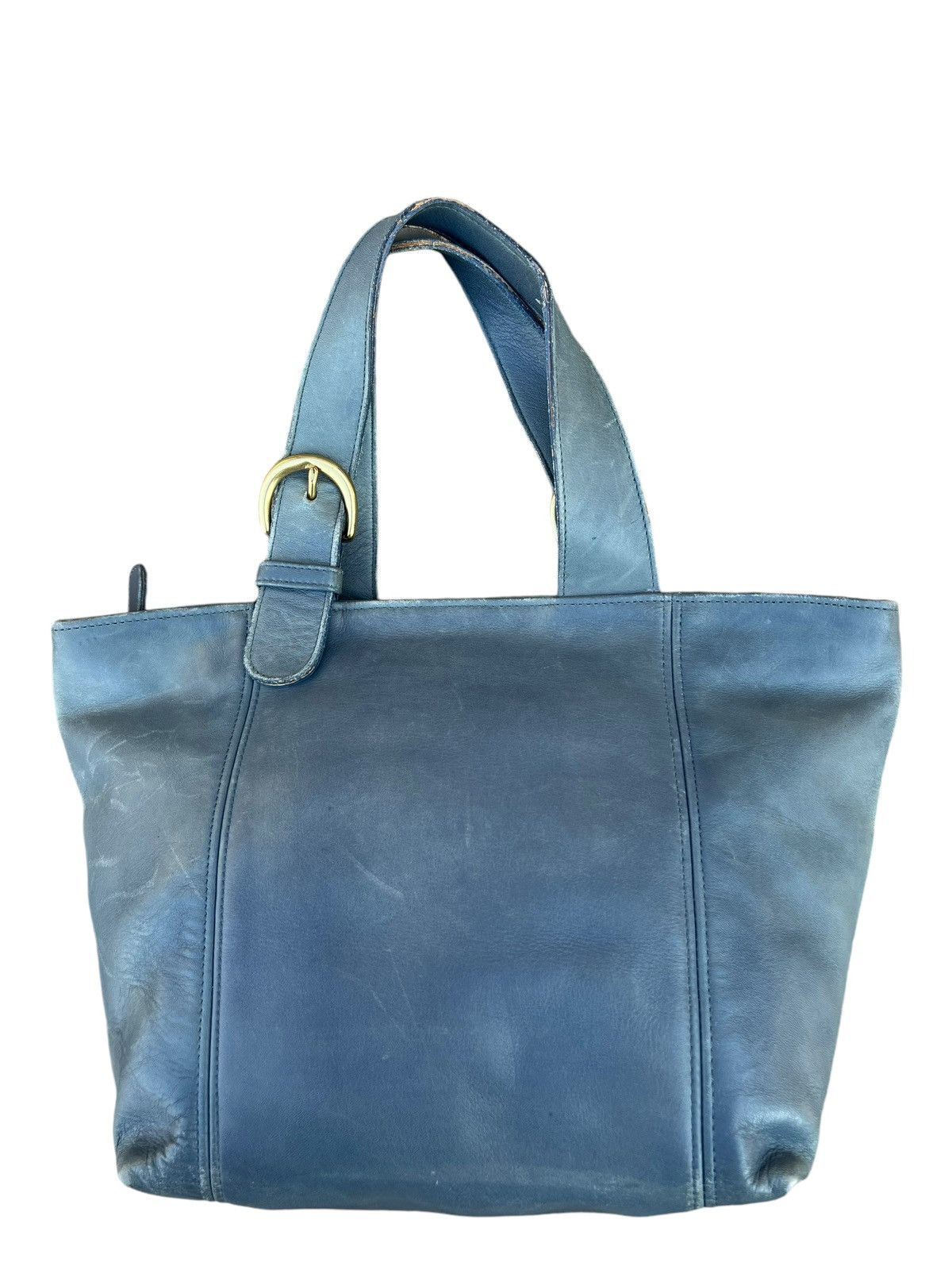 Coach Vintage 90s COACH Distressed Patina Leather Mini Tote Bag Size ONE SIZE - 5 Thumbnail