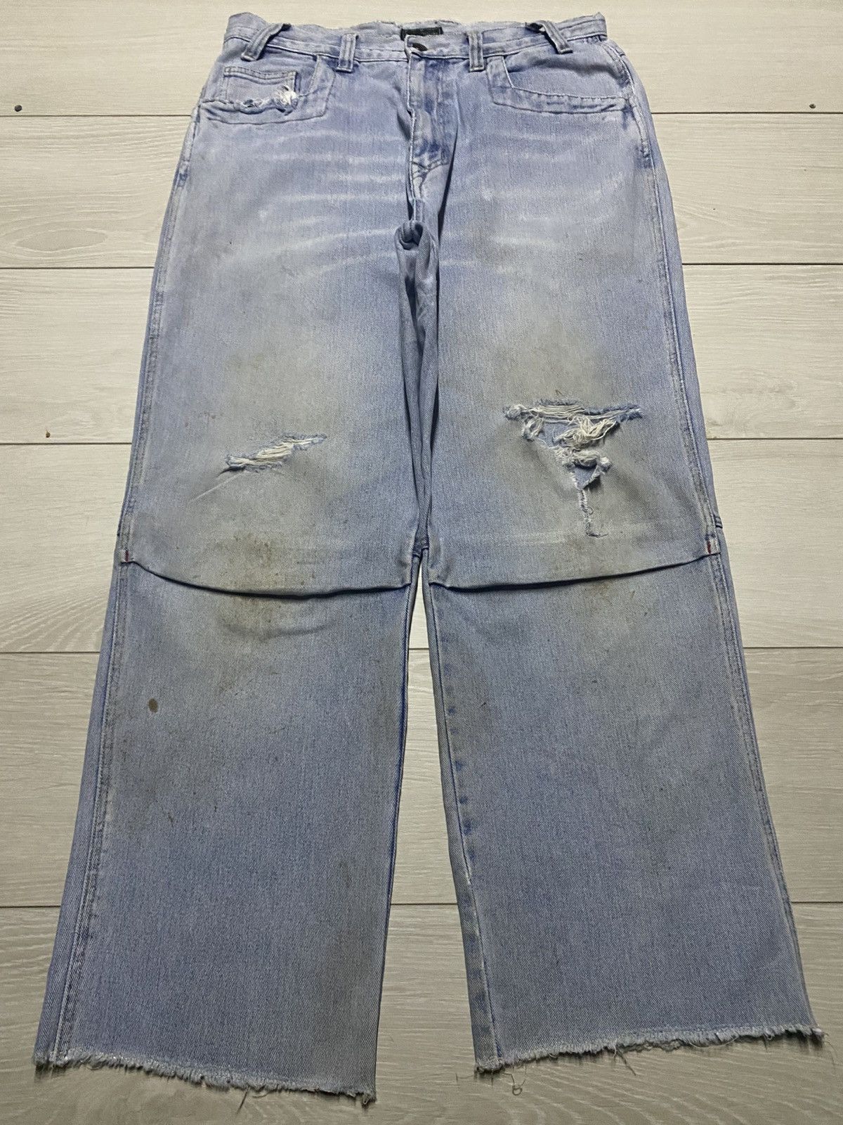Japanese Brand Vintagw Japanese Brand DJ Honda Light Wash Baggy Jeans Size US 32 / EU 48 - 1 Thumbnail
