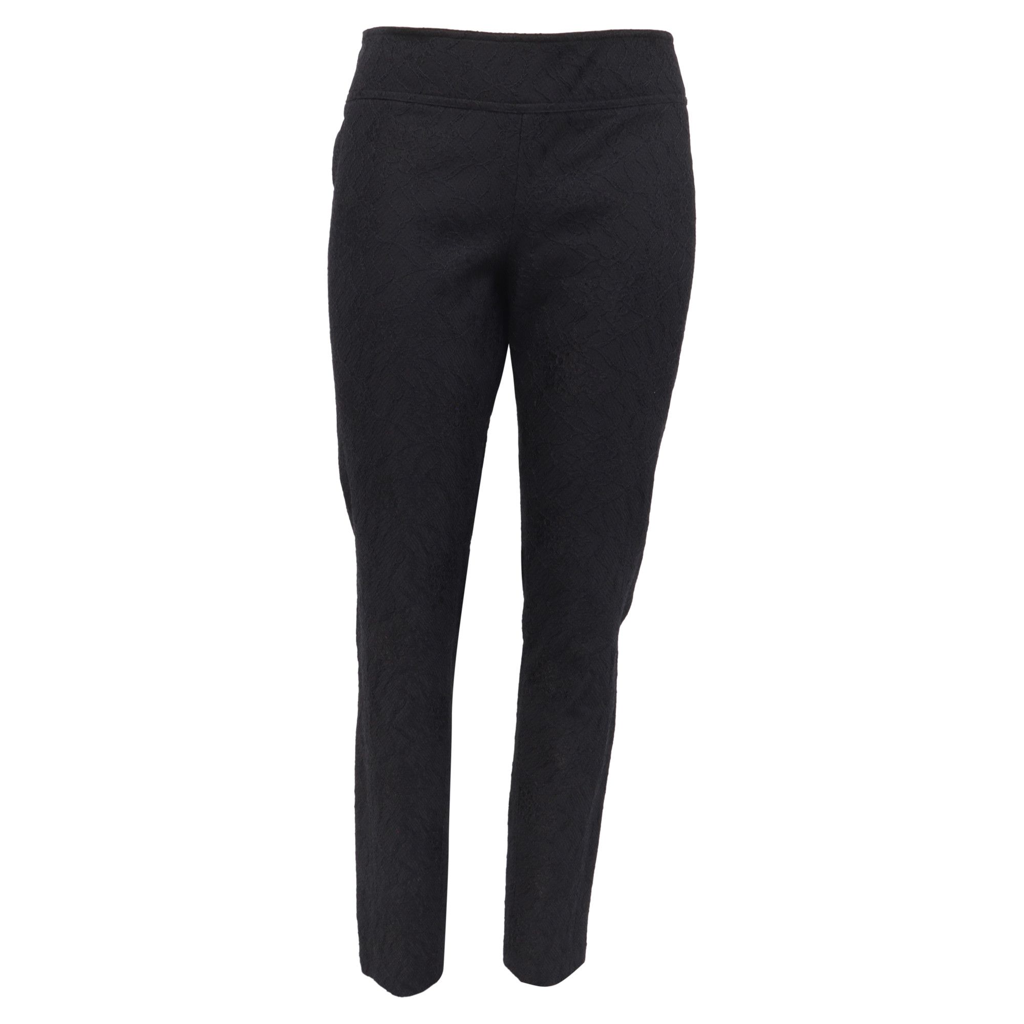 Diane von Furstenberg Diane Von Furstenberg Lace Detailed Slim-Fit Trousers in Bla Size 26" / US 2 / IT 38 - 1 Thumbnail