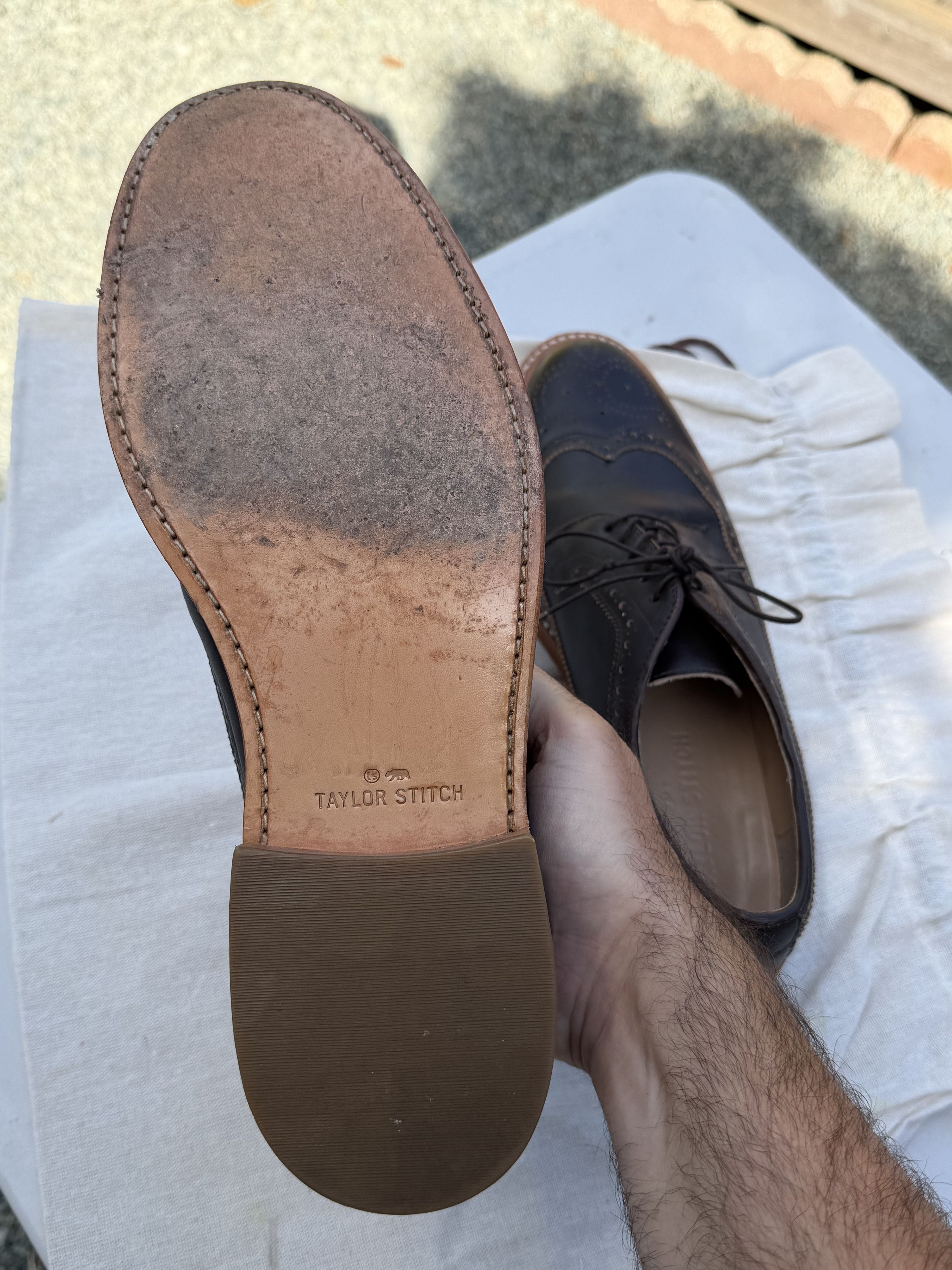 Taylor Stitch Taylor Stitch Brogue Espresso Brown Leather Dress Shoes 12.5 Size US 12.5 / EU 45-46 - 7 Thumbnail