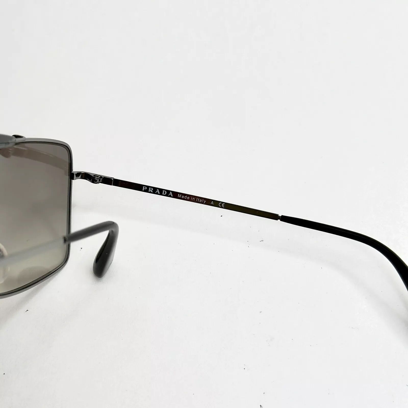Prada PRADA Square Aviator PR57SS Ruthenium Black Sunglasses 57S Size ONE SIZE - 6 Thumbnail