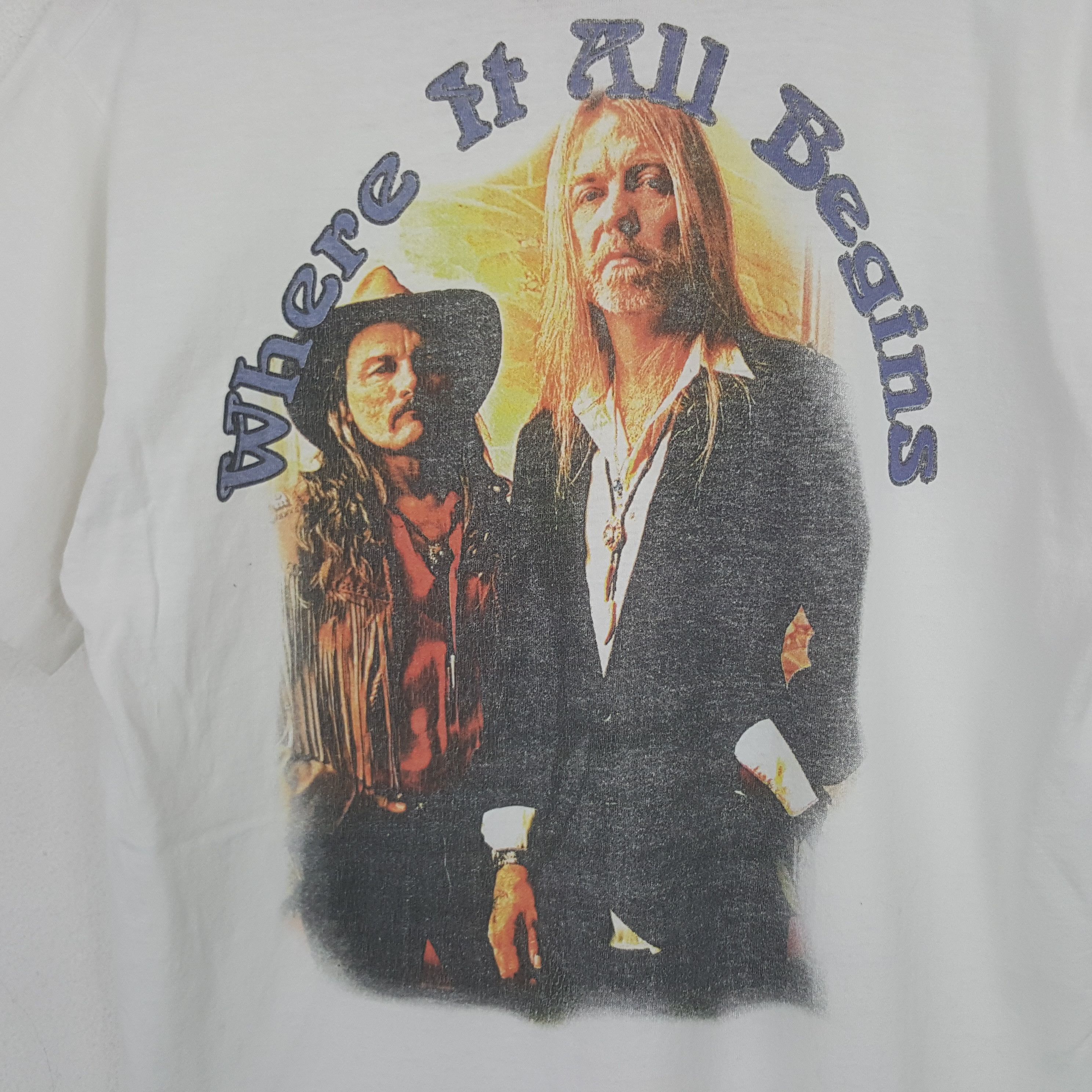 Band Tees Vintage The Allman Brothers Band Distressed Tshirt RR29 Size US L / EU 52-54 / 3 - 2 Thumbnail