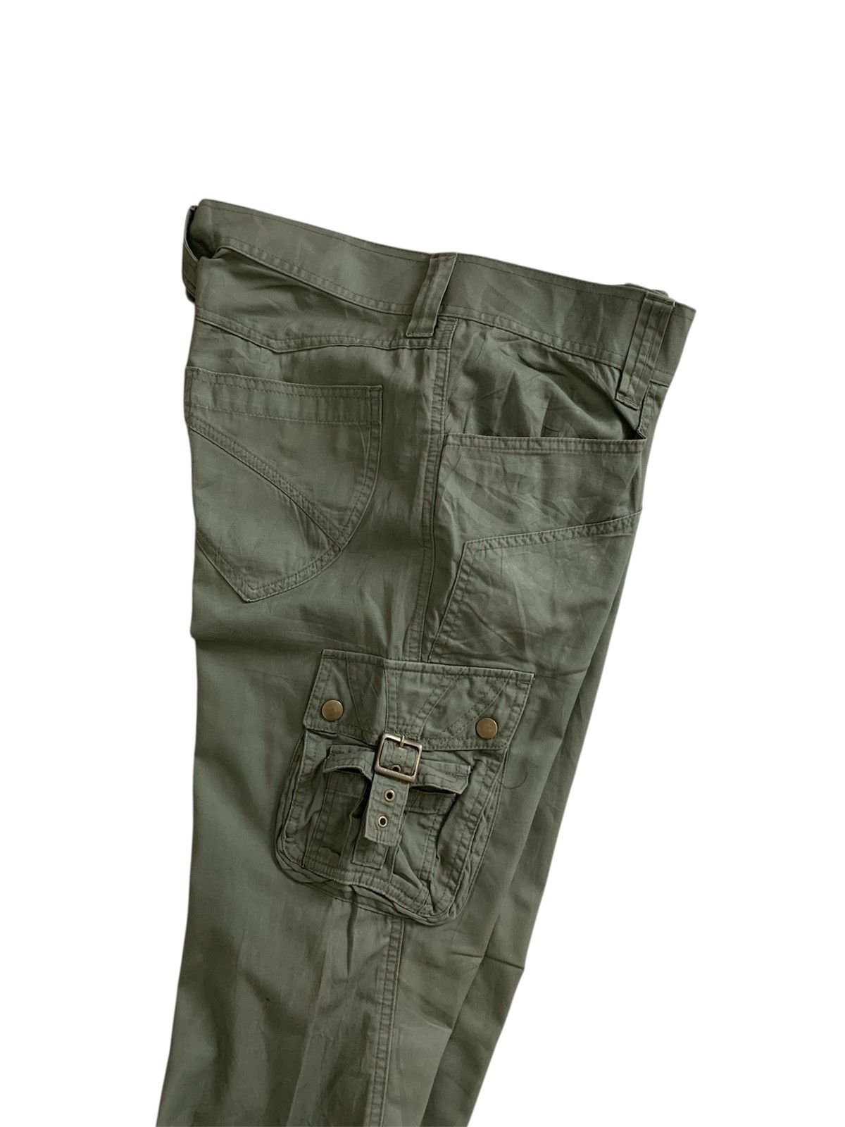Michel Klein Michel Klein Homme Military 3D Cargo Spiral Flared Pants Size US 34 / EU 50 - 5 Thumbnail