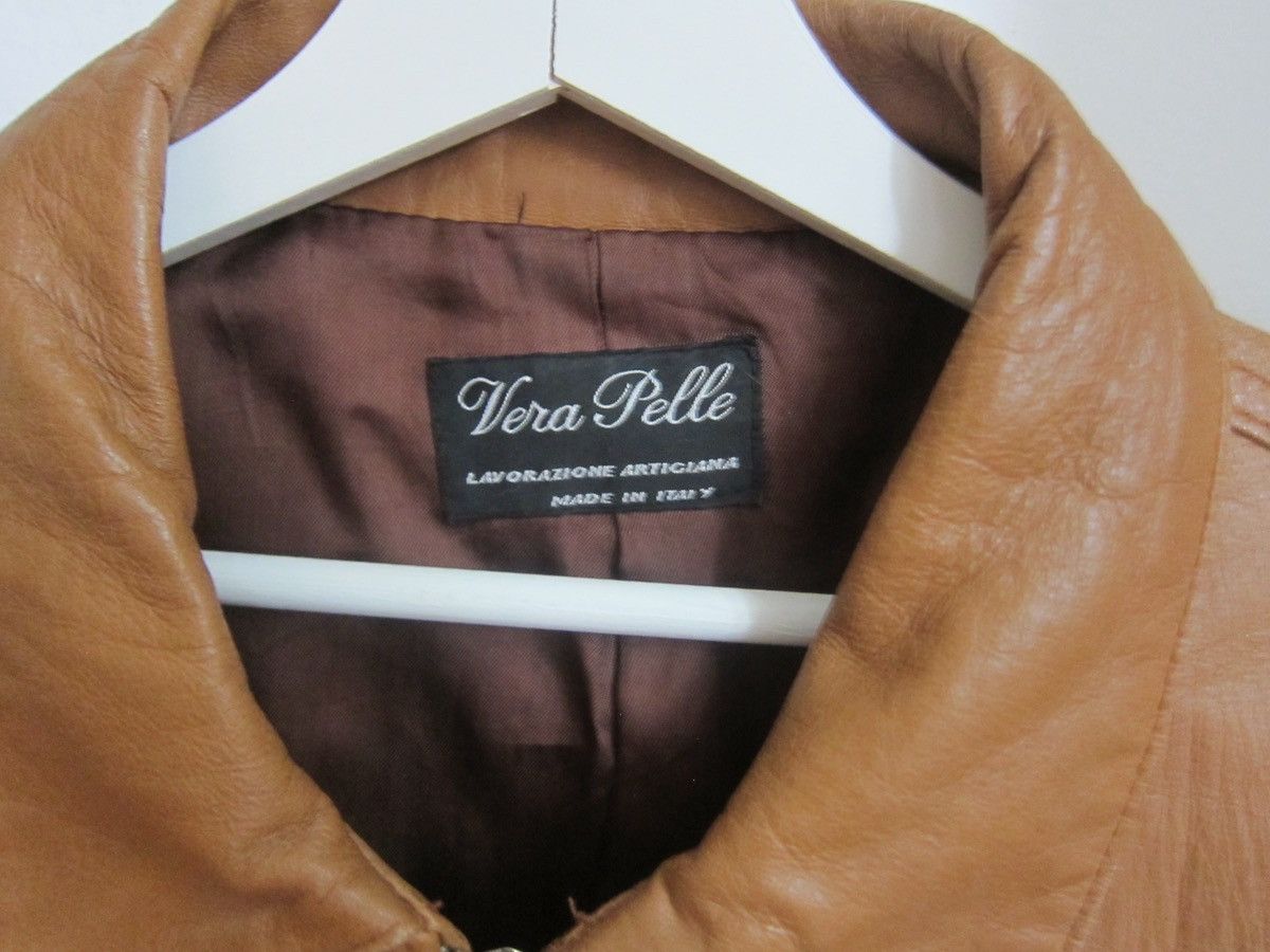 Genuine Leather × Vintage Made in Italy Leather Jacket 70s Size US L / EU 52-54 / 3 - 4 Thumbnail