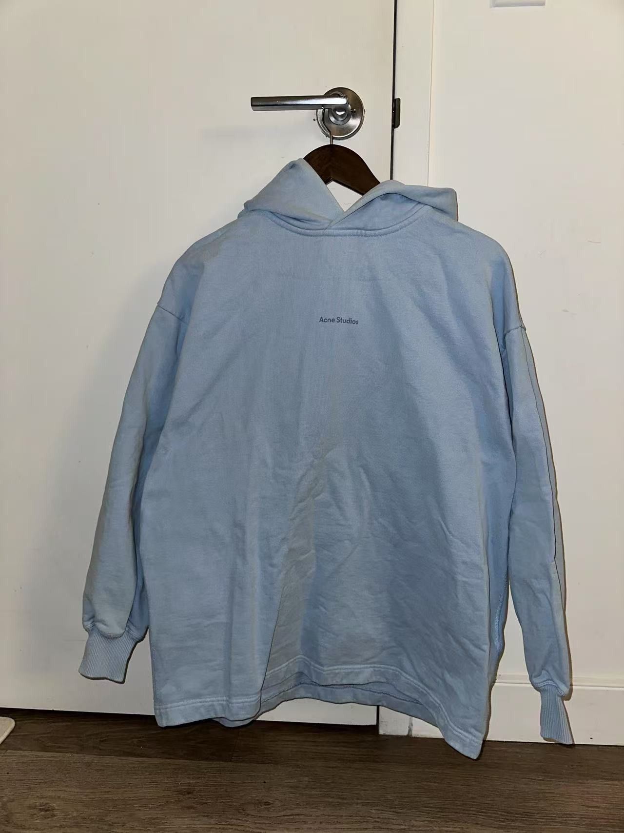 Acne Studios Acne Studios Blue Logo Stamp Hoodie Acne Studios Size US XS / EU 42 / 0 - 2 Thumbnail