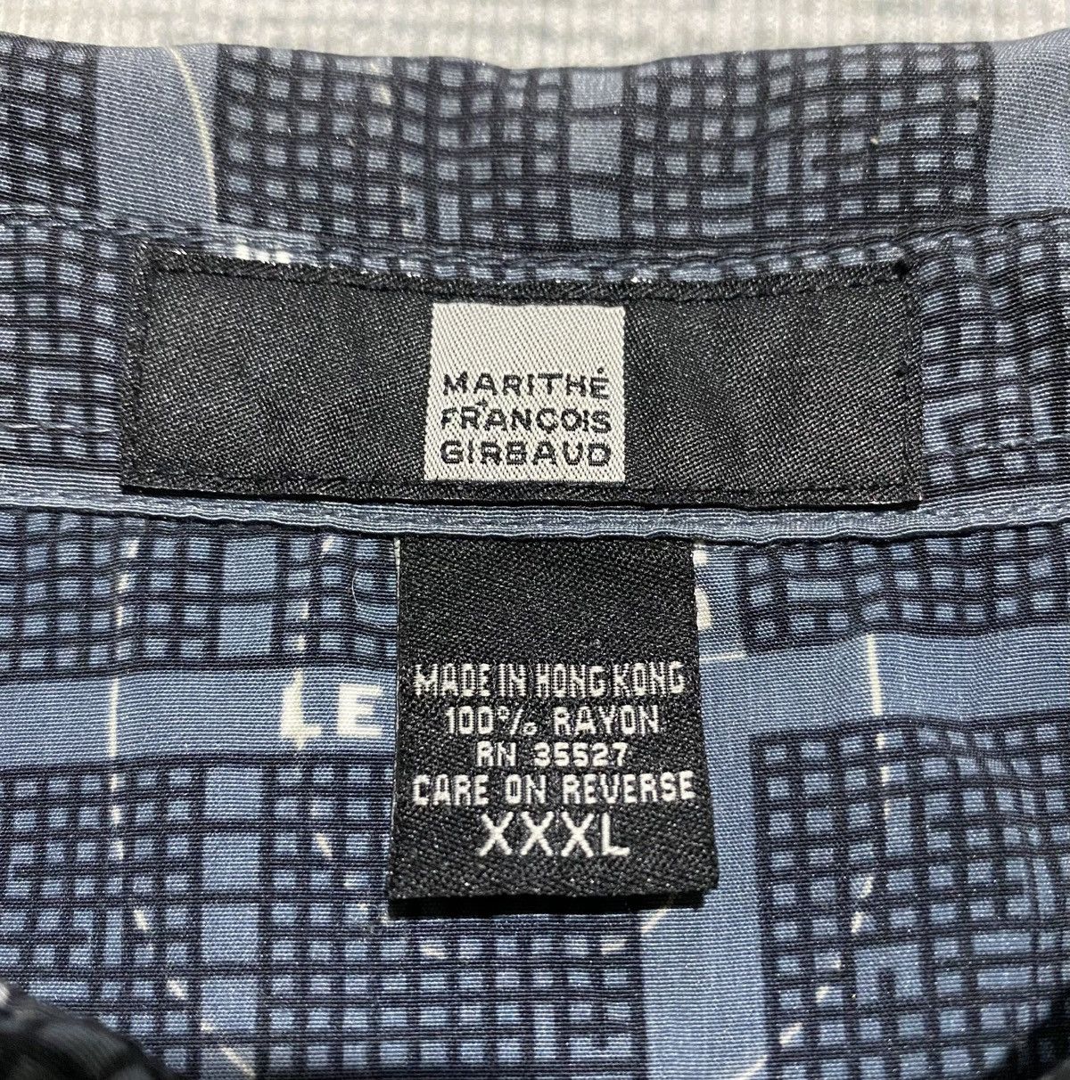 Marithe + Francois Girbaud Marithe + Francois Girbaud All Over Print Shirt Button Ups Size US XXL / EU 58 / 5 - 5 Thumbnail